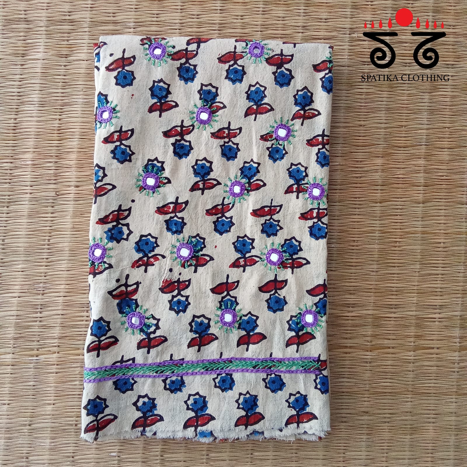 Banjara Hand Embroidered Blouse Fabric