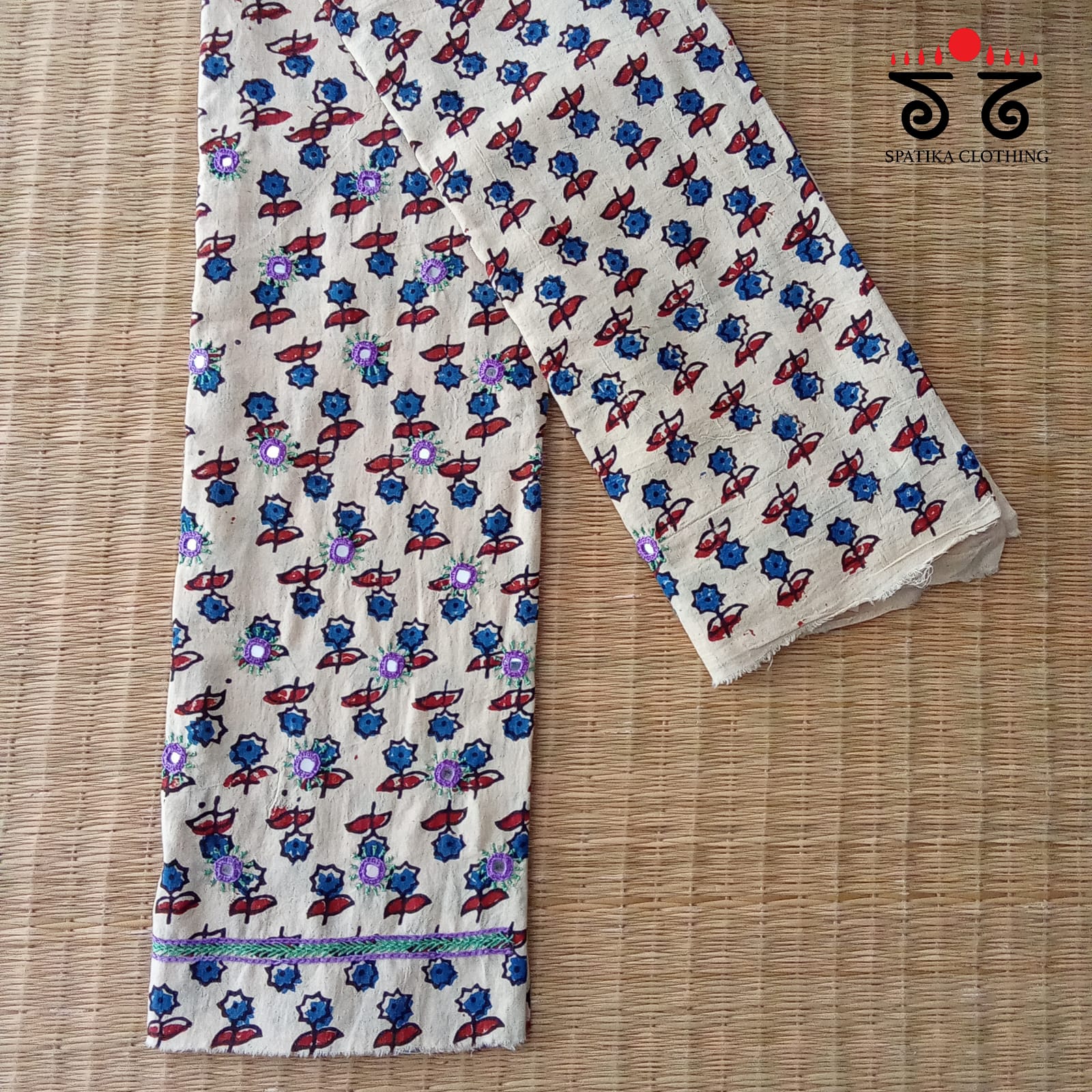 Banjara Hand Embroidered Blouse Fabric