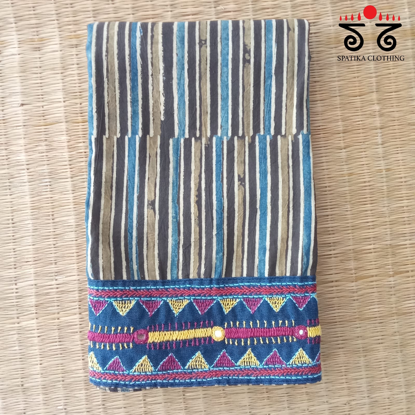 Banjara Hand Embroidered Blouse Fabric