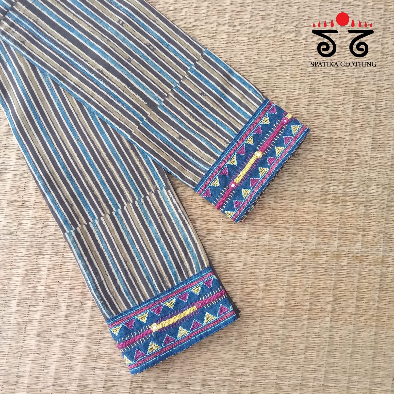 Banjara Hand Embroidered Blouse Fabric