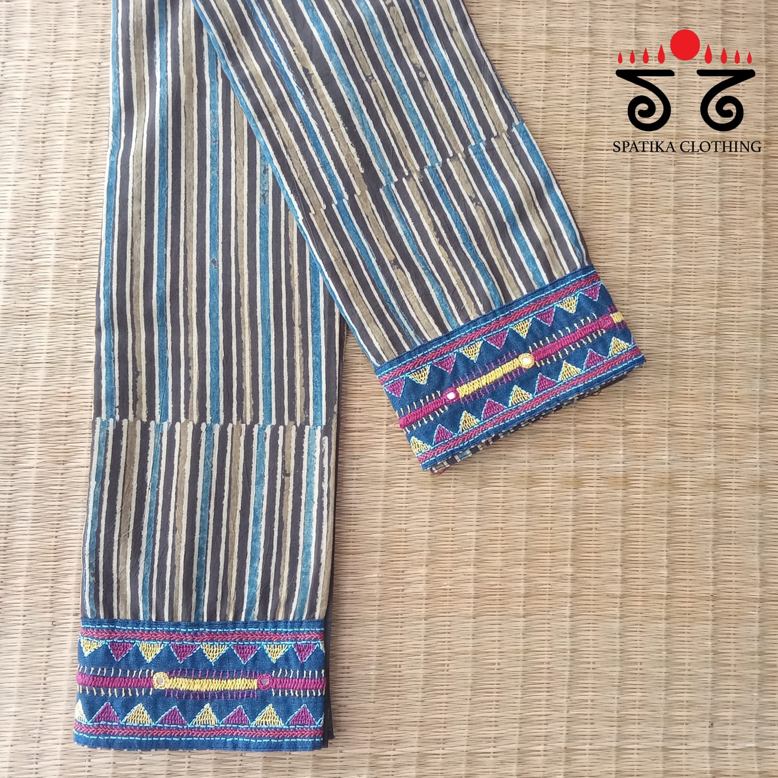 Banjara Hand Embroidered Blouse Fabric