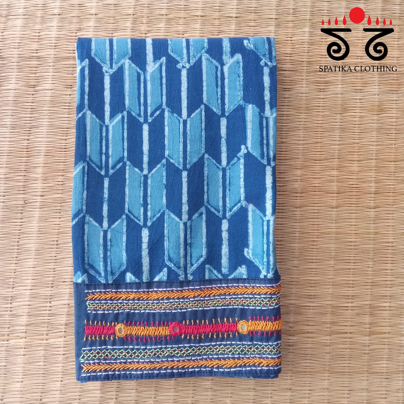 Banjara Hand Embroidered Blouse Fabric