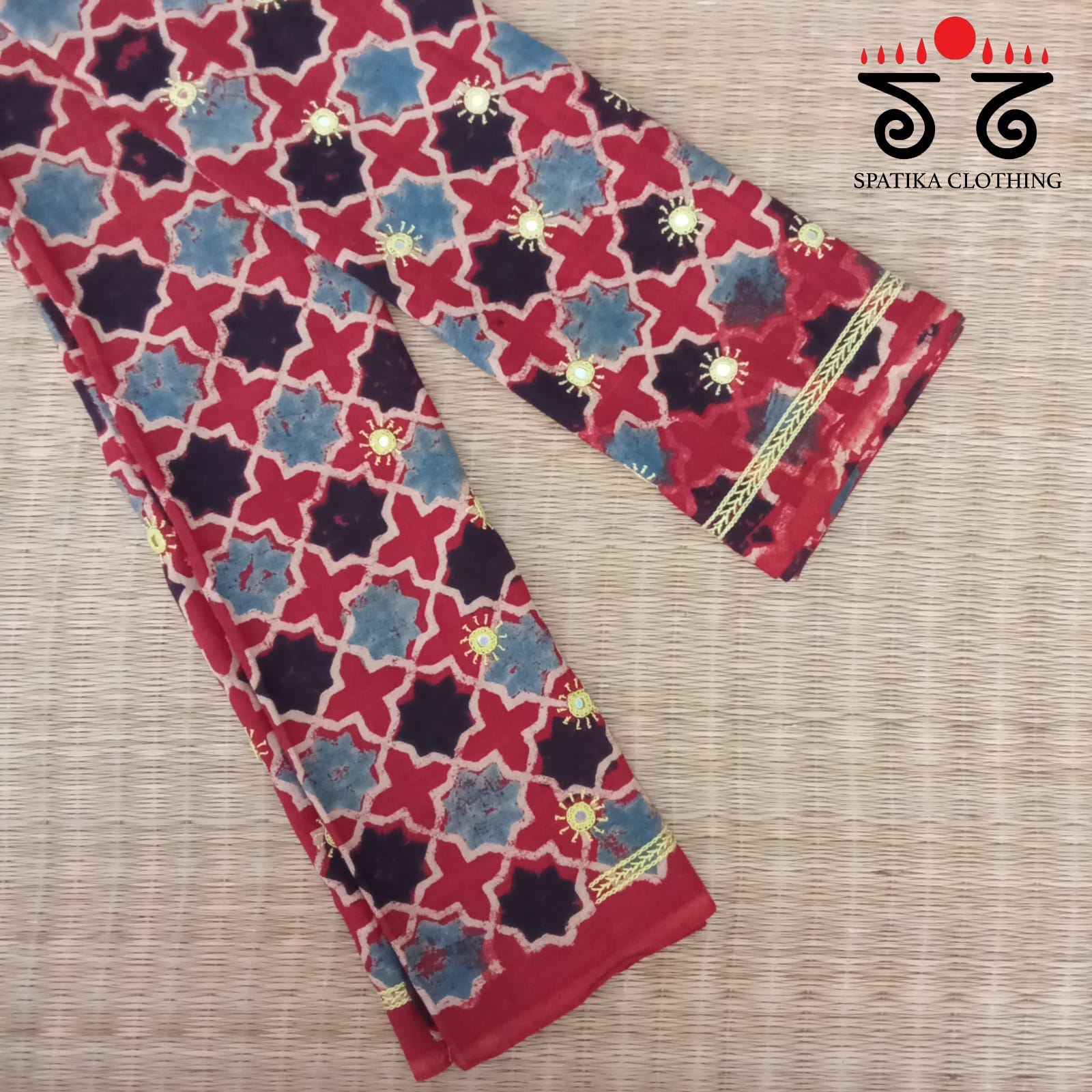 Banjara Hand Embroidered Blouse Fabric