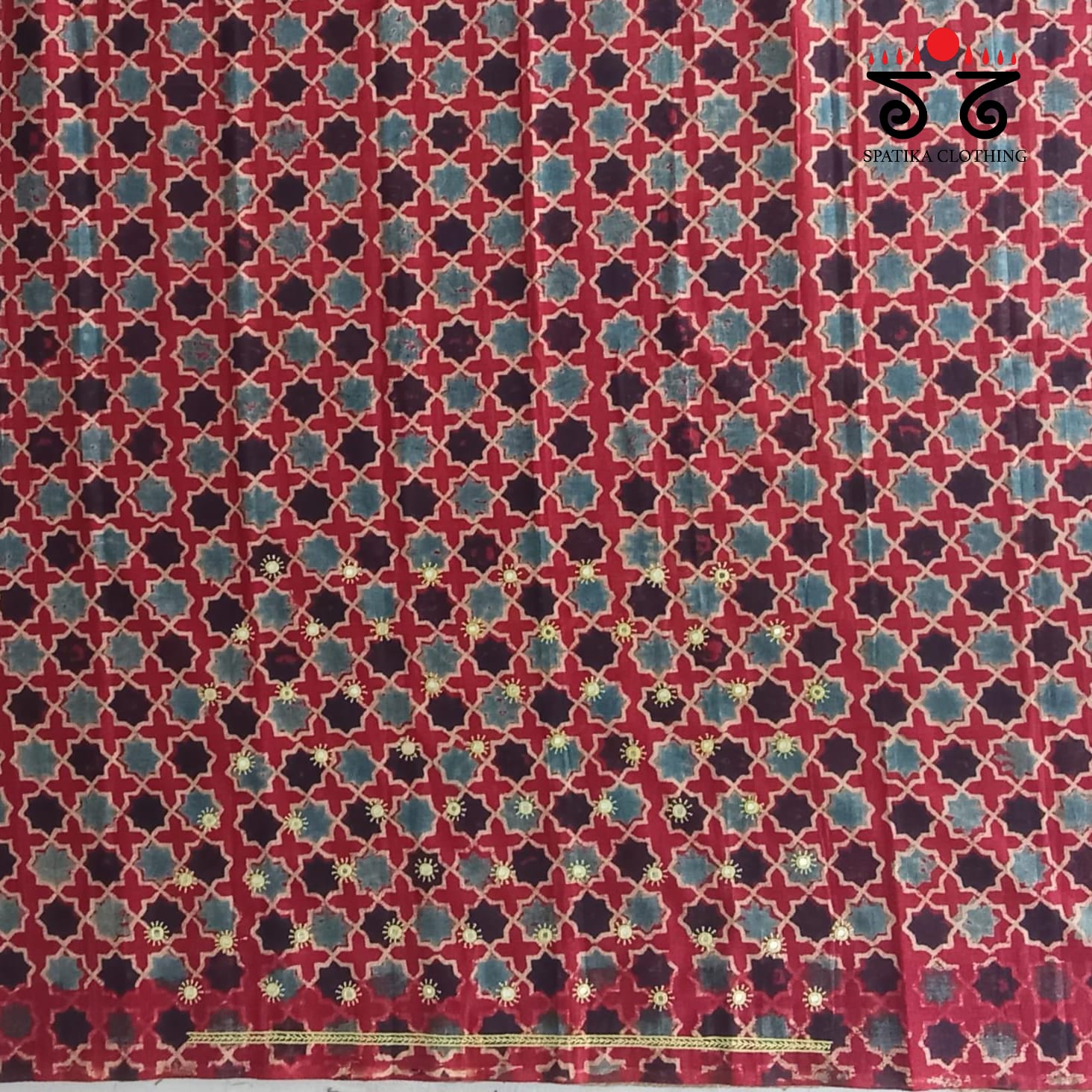 Banjara Hand Embroidered Blouse Fabric