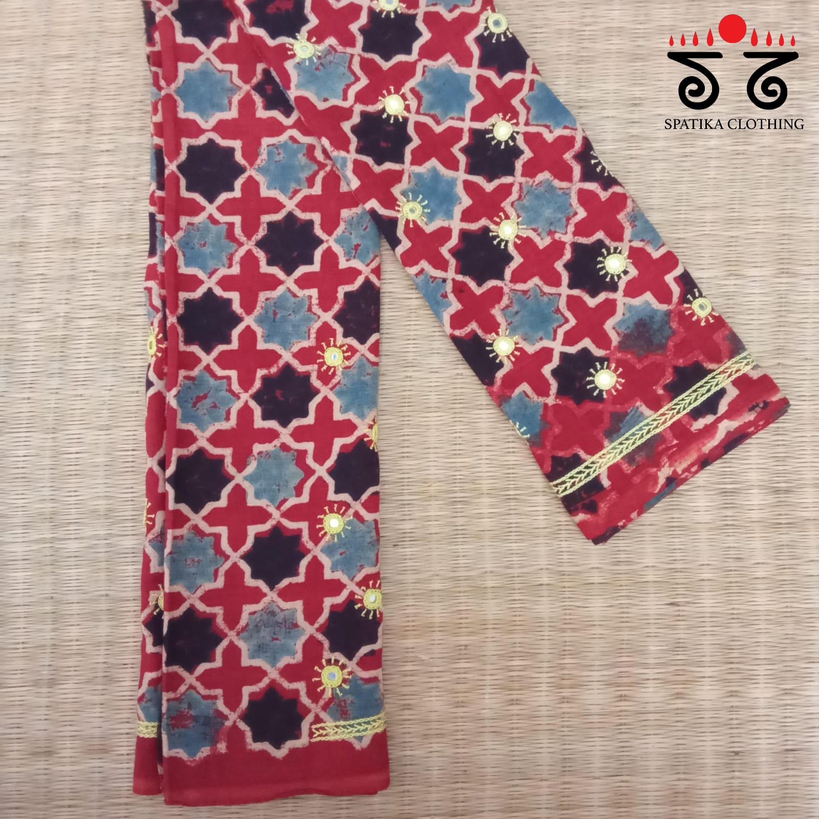 Banjara Hand Embroidered Blouse Fabric