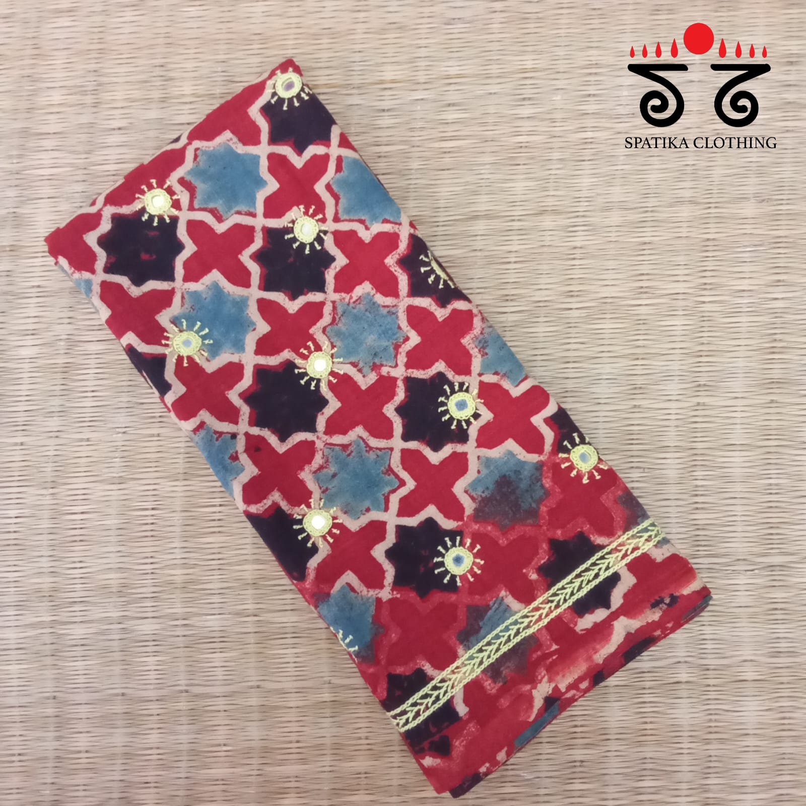 Banjara Hand Embroidered Blouse Fabric