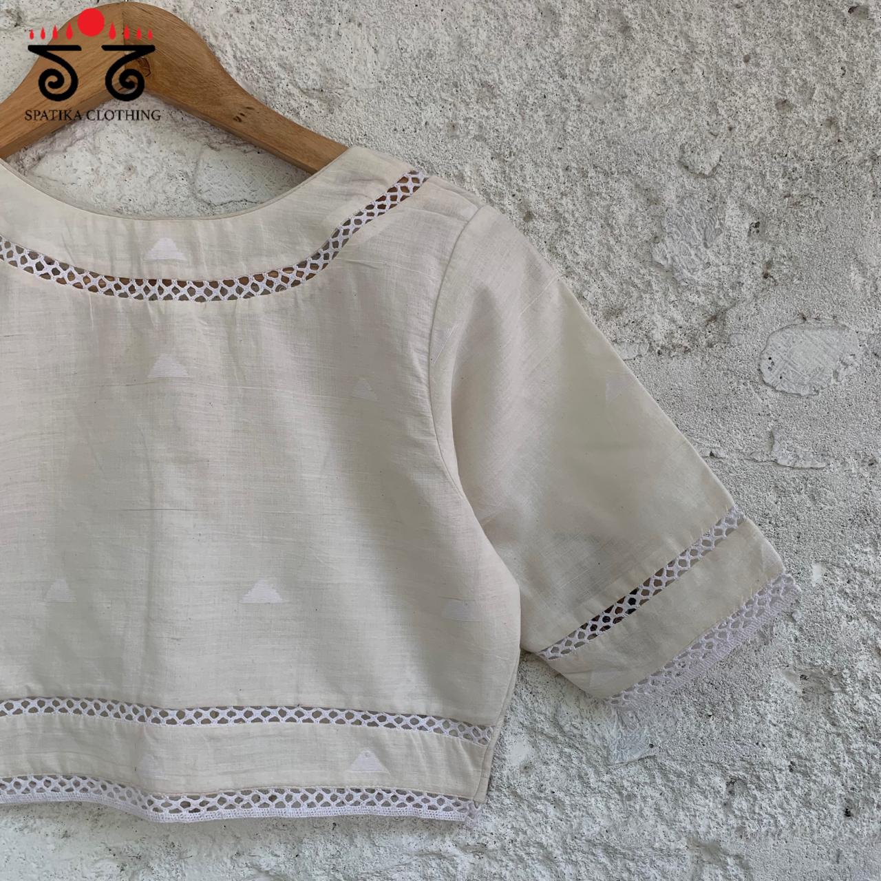 Jamdhani Lace Blouse