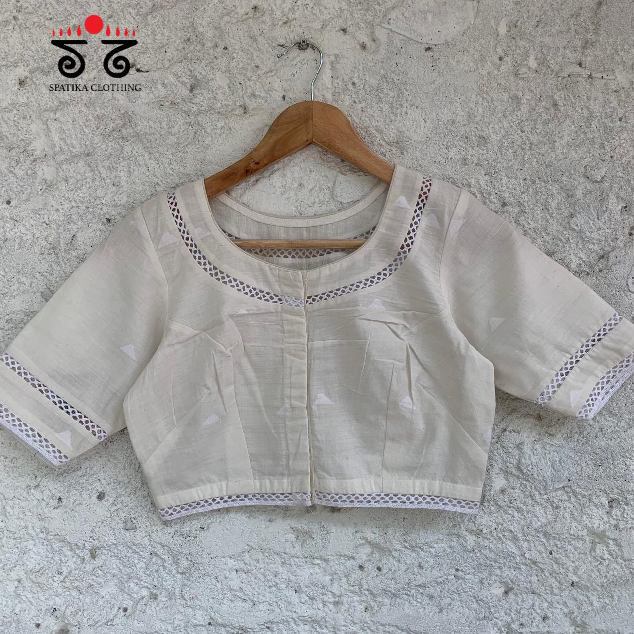 Jamdhani Lace Blouse