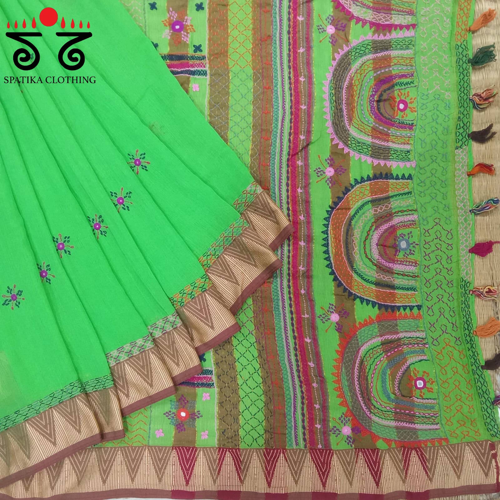 Lambani Hand-embroidered Saree