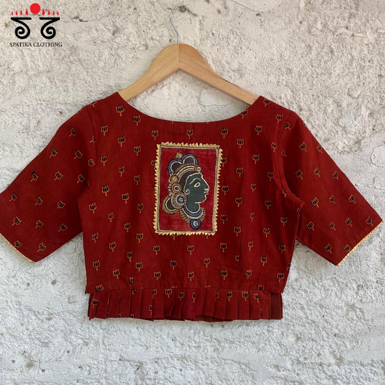 Pen Kalamkari Croptop