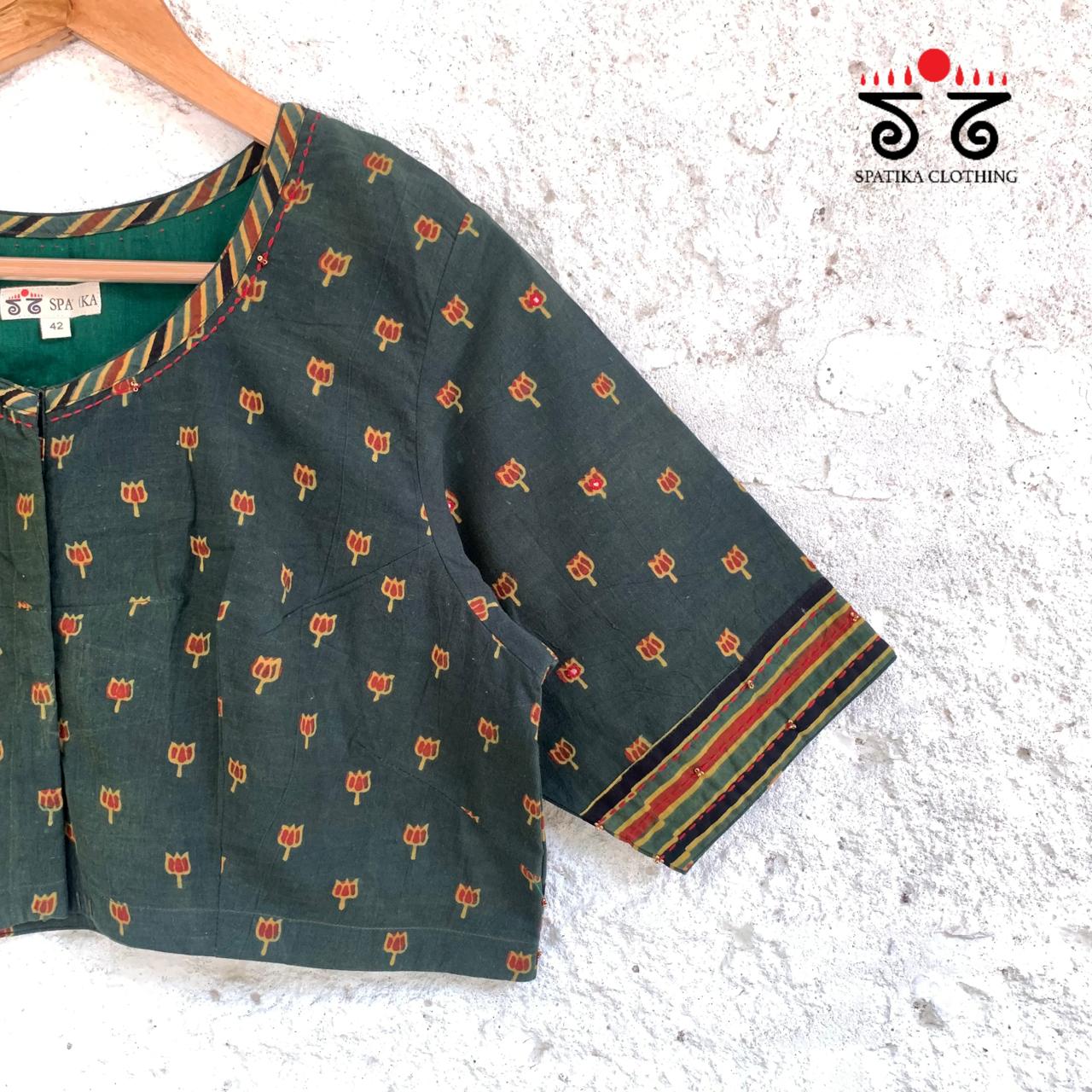 Lotus Ajrak Blouse