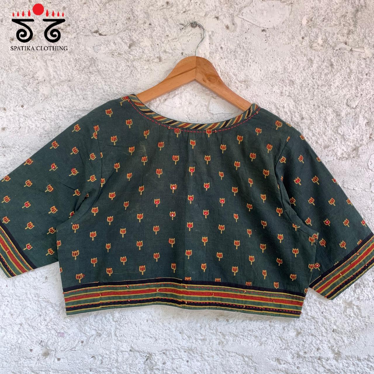 Lotus Ajrak Blouse