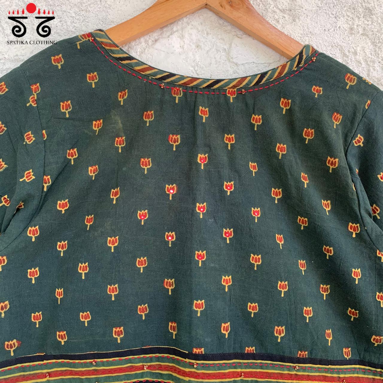 Lotus Ajrak Blouse