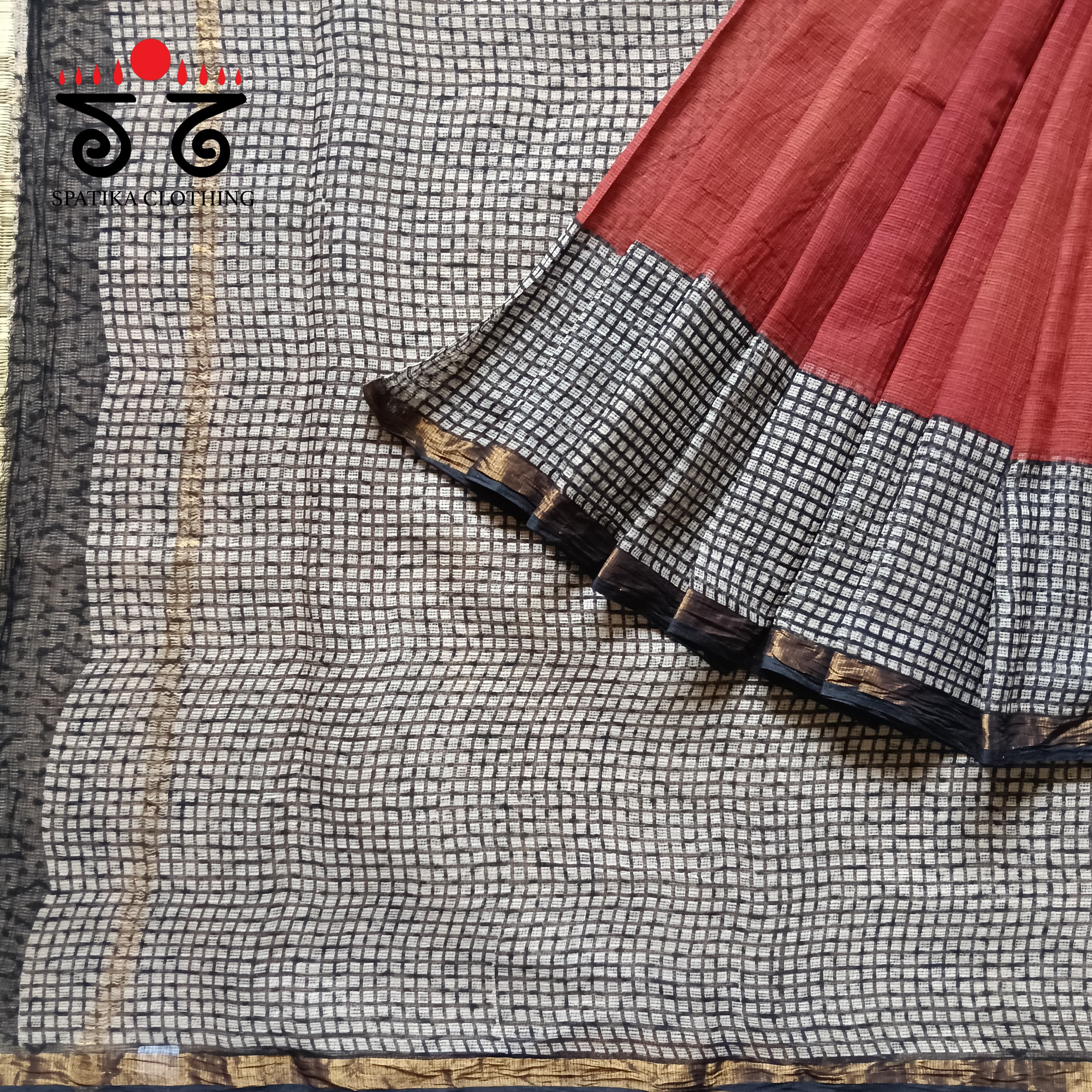 Kota Cotton Saree with Zari Border