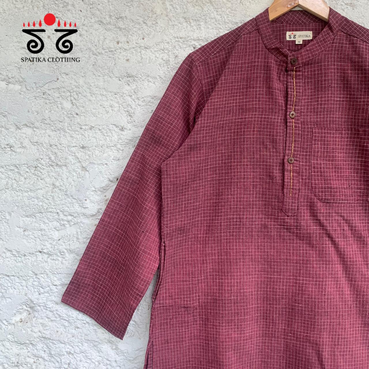 Men's Handwoven Cotton Kurta