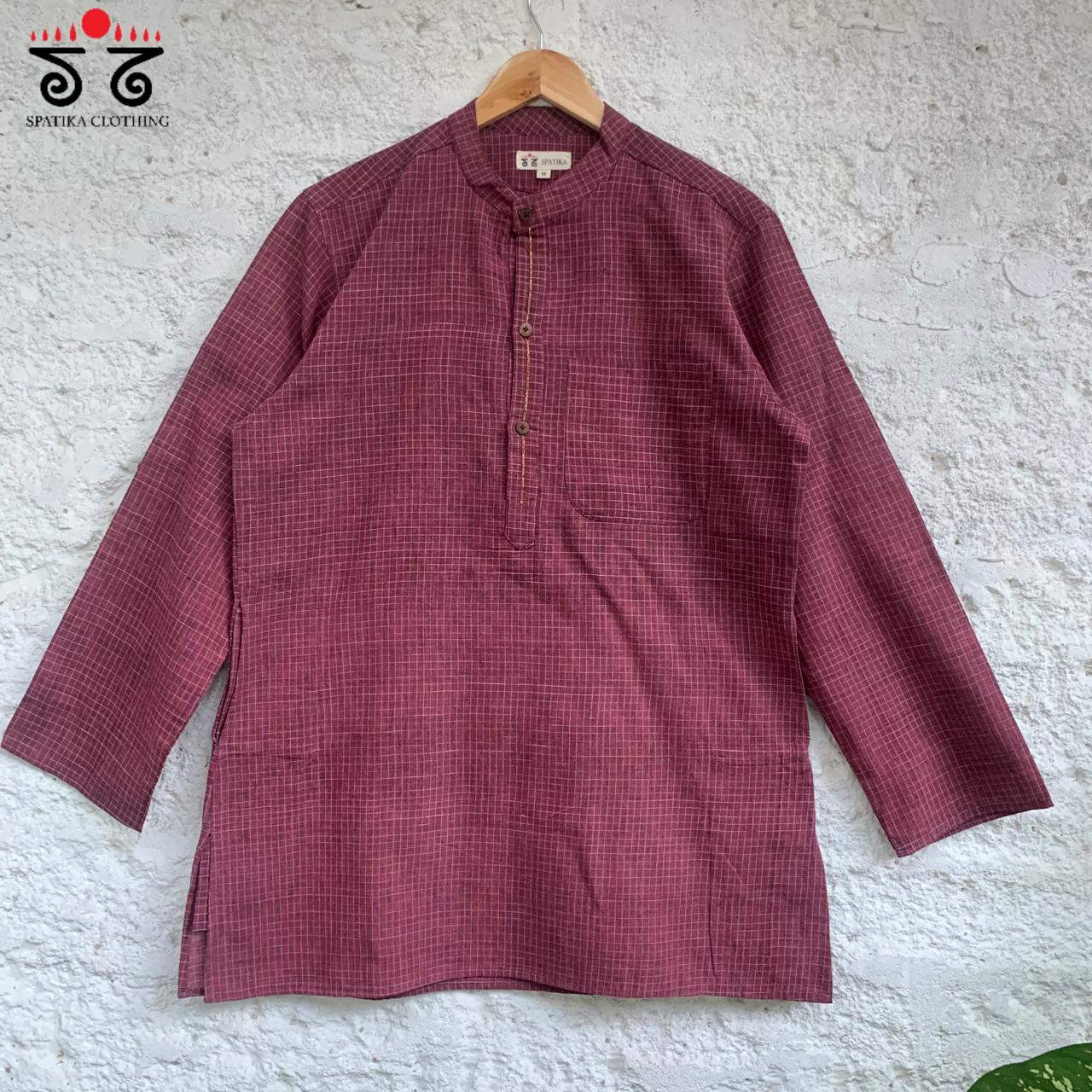 Men's Handwoven Cotton Kurta