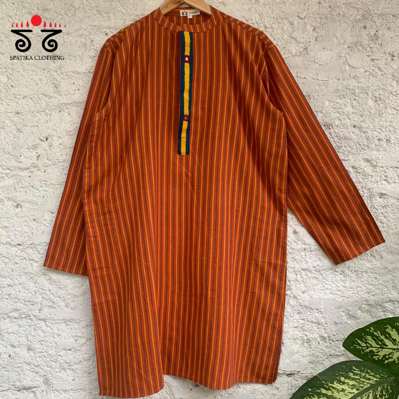 Men's Handwoven Cotton Kurta