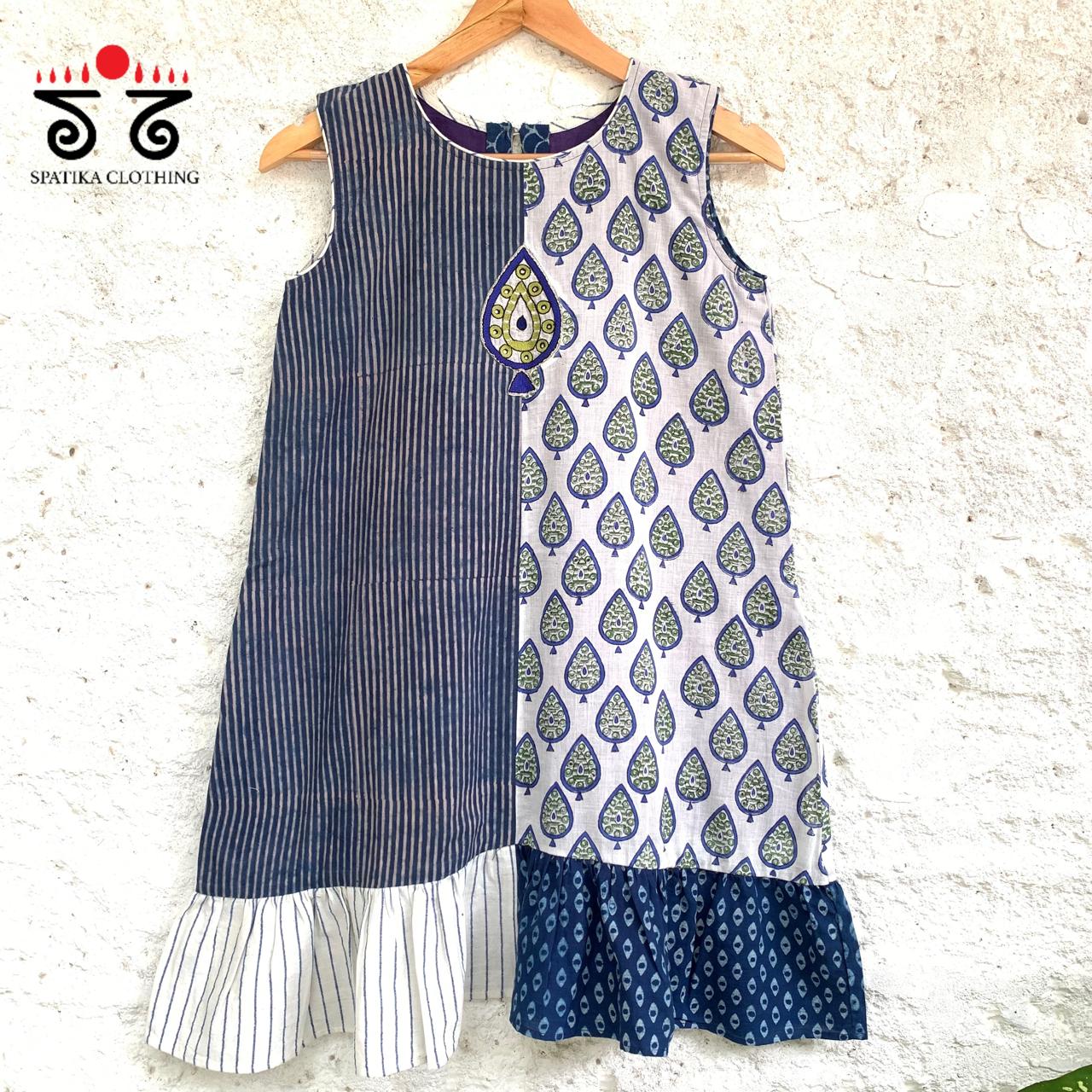 Ajrakh Hand-embroidered Womens Top