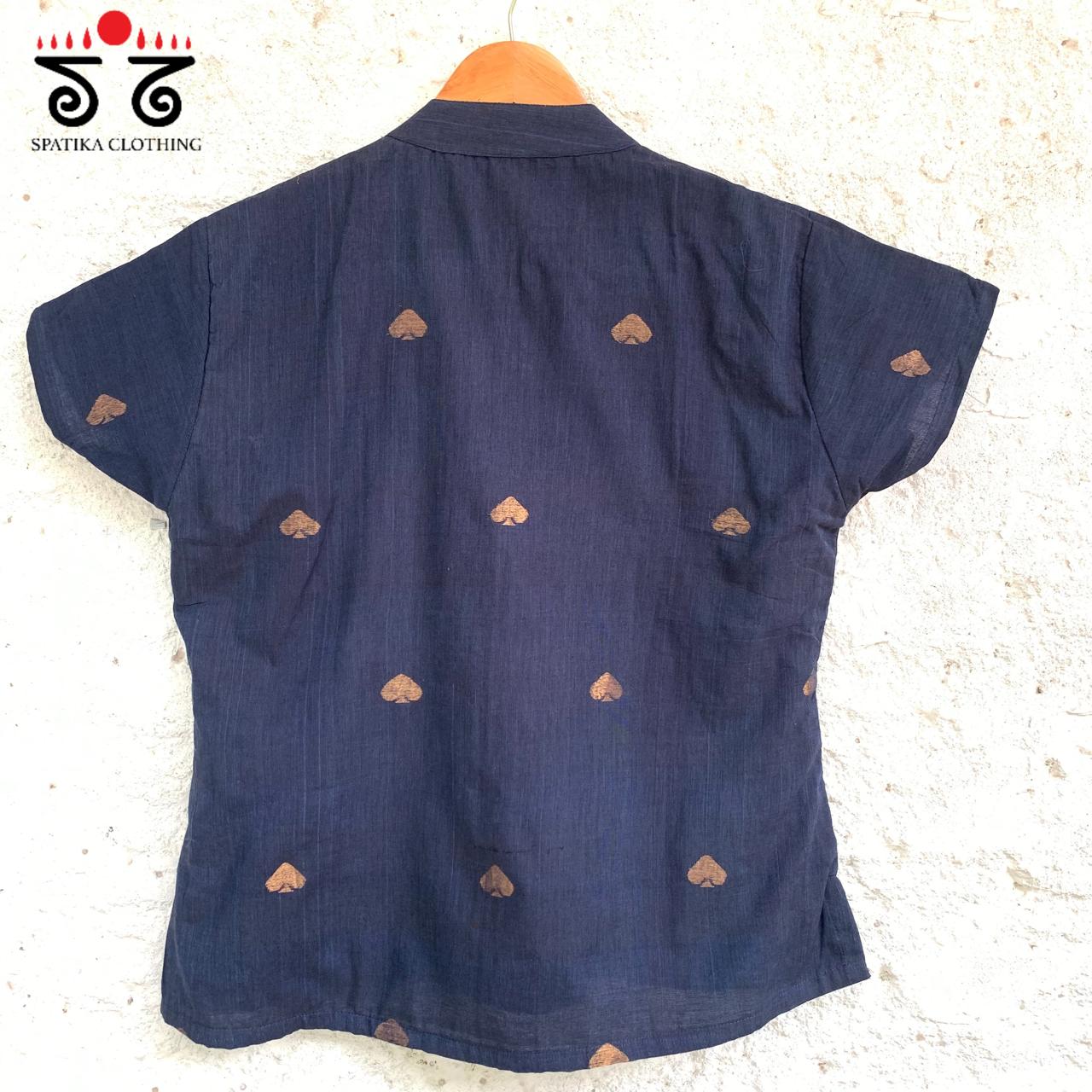 Jamdhani Tunic With Pintucks