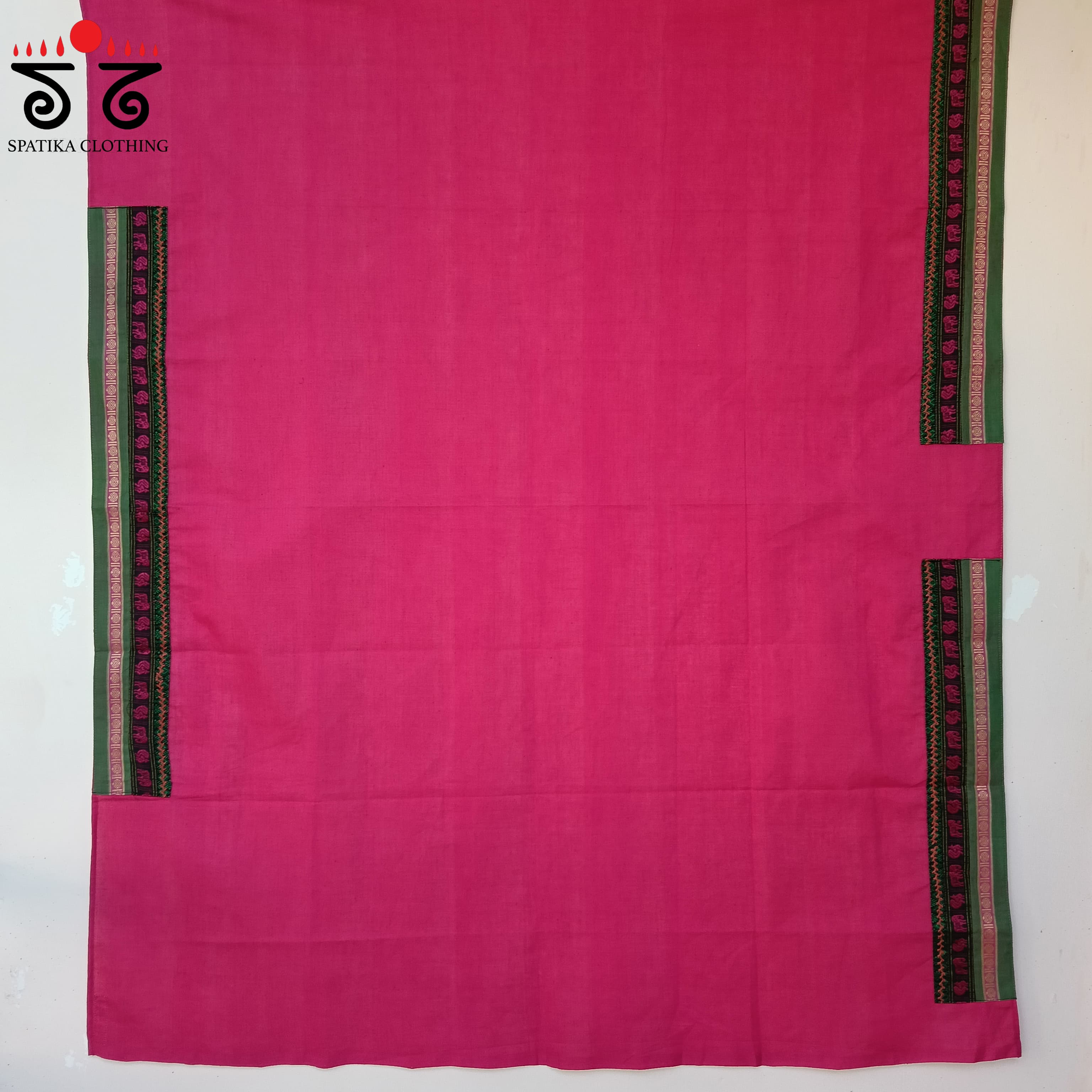 Handcrafted Blouse Fabric - Pink