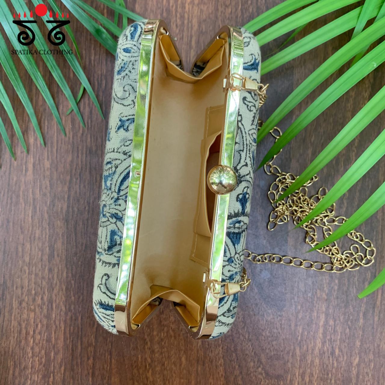 Box Clutch - Kalamkari