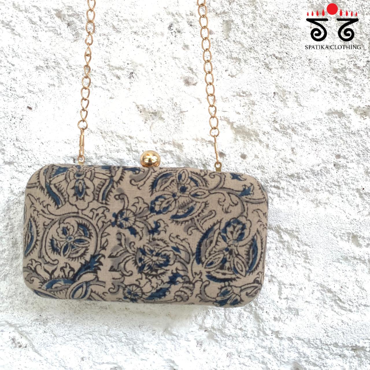 Box Clutch - Kalamkari