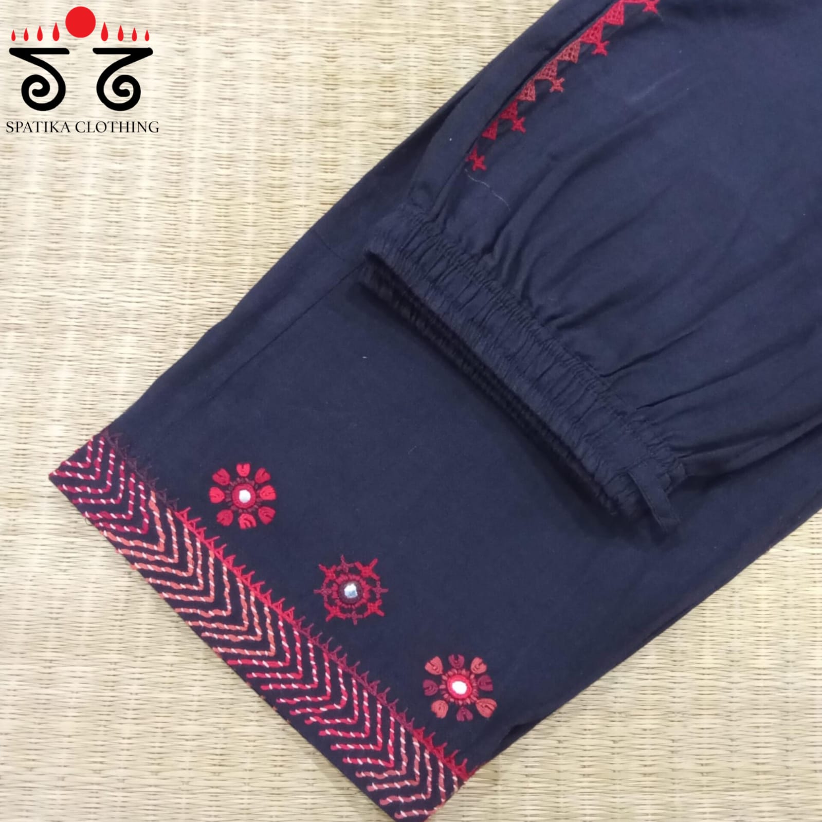 Hand Embroidered Women's Pant