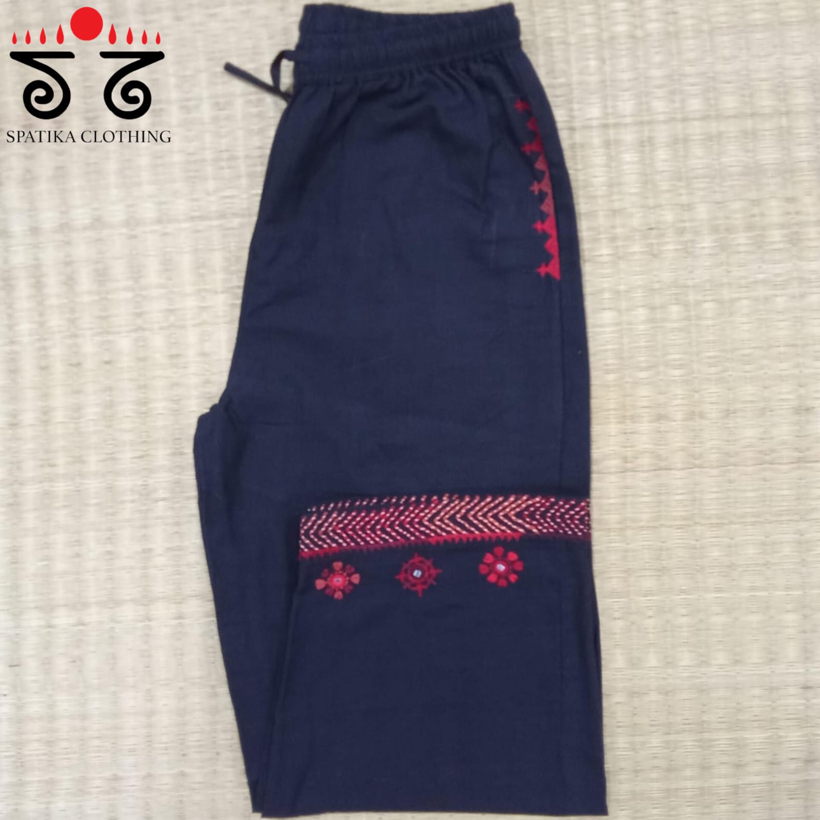 Hand Embroidered Women's Pant