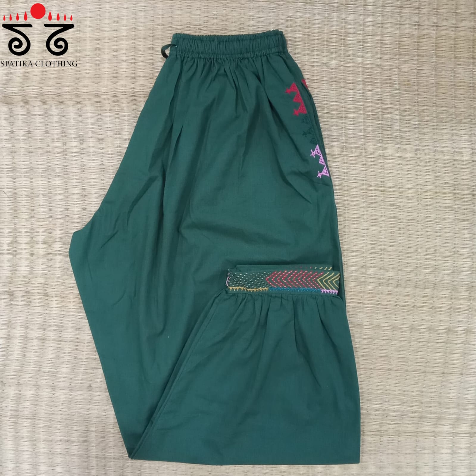 Hand Embroidered Women's Pant