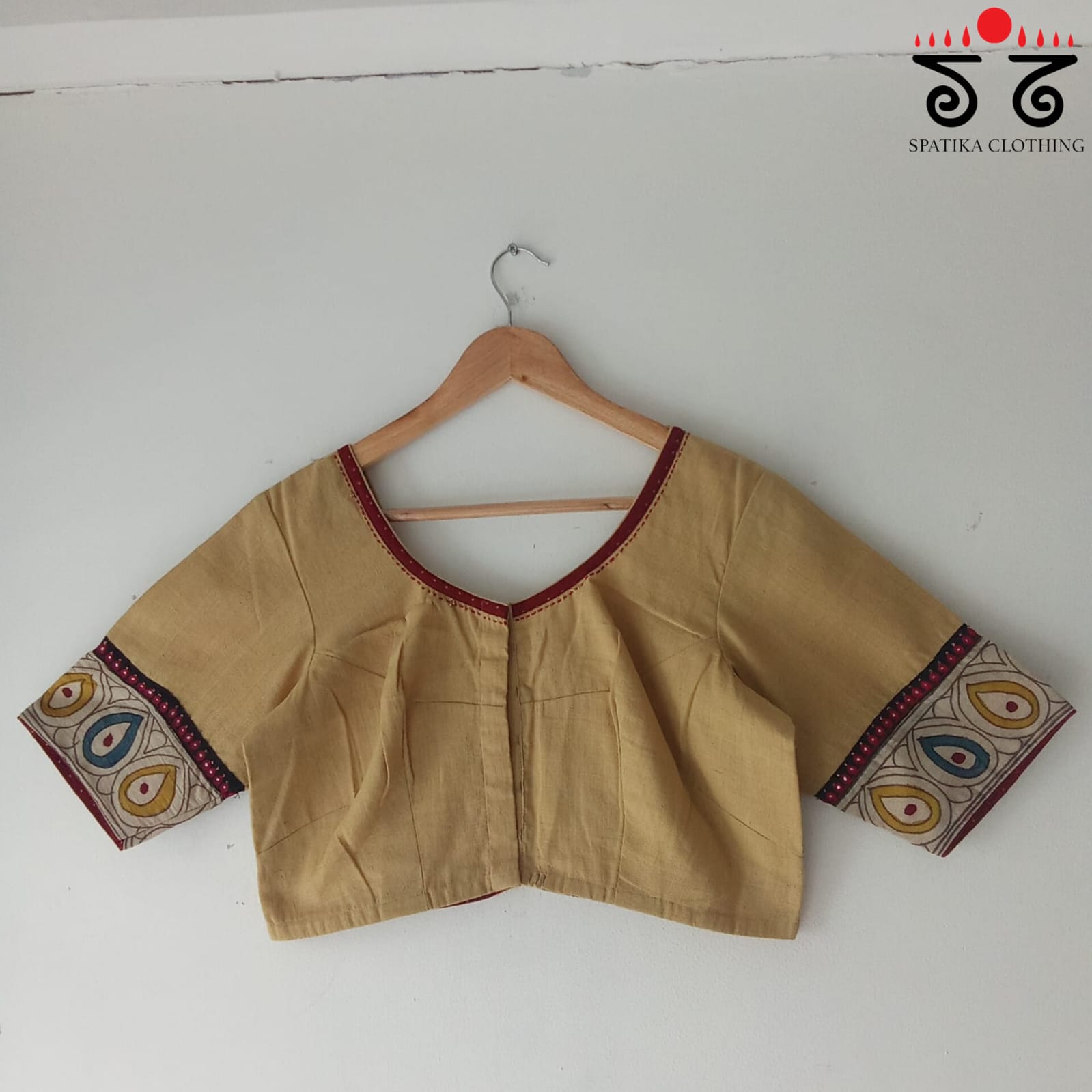 Pen Kalamkari - Hand Embroidered Blouse
