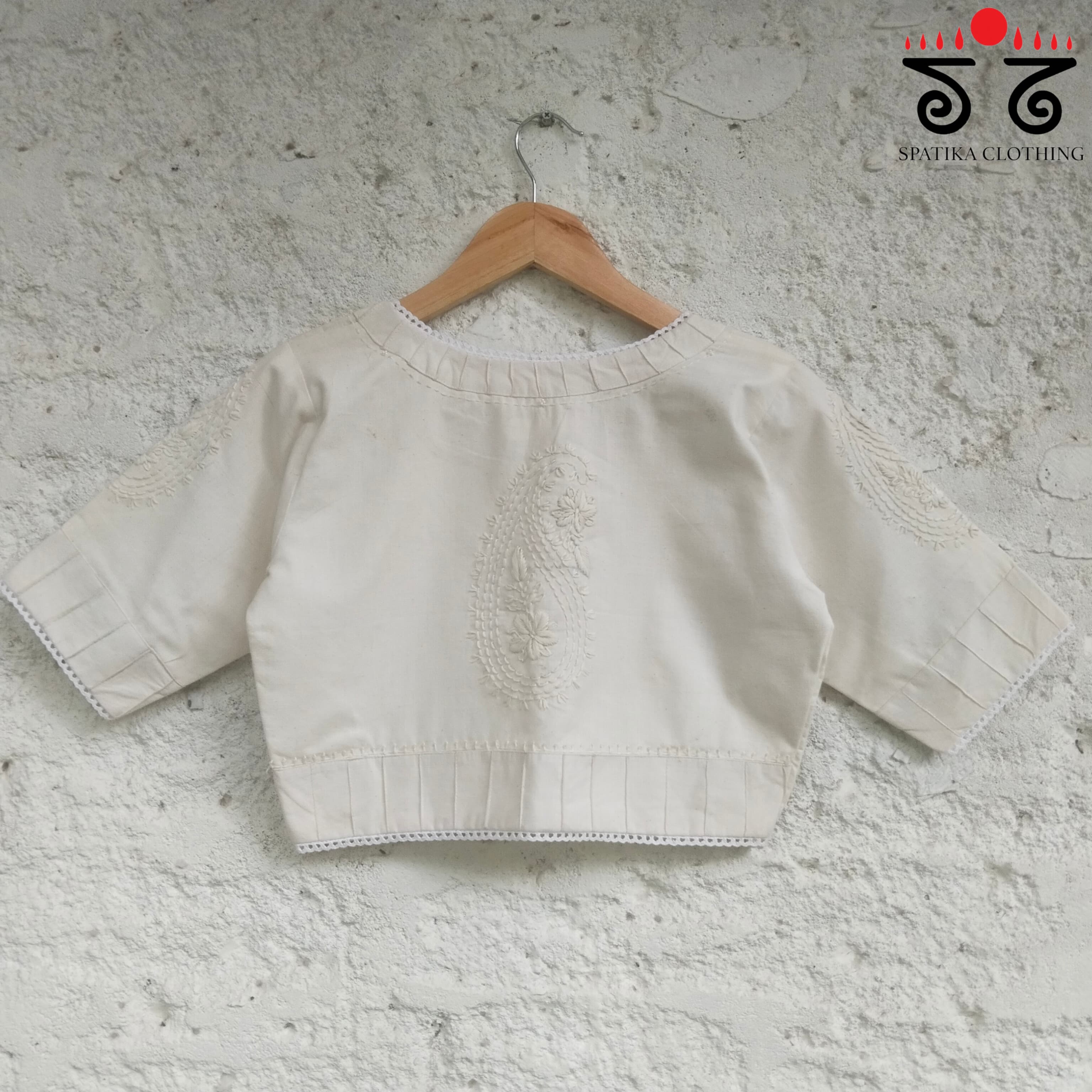 Chikan & Lace Blouse