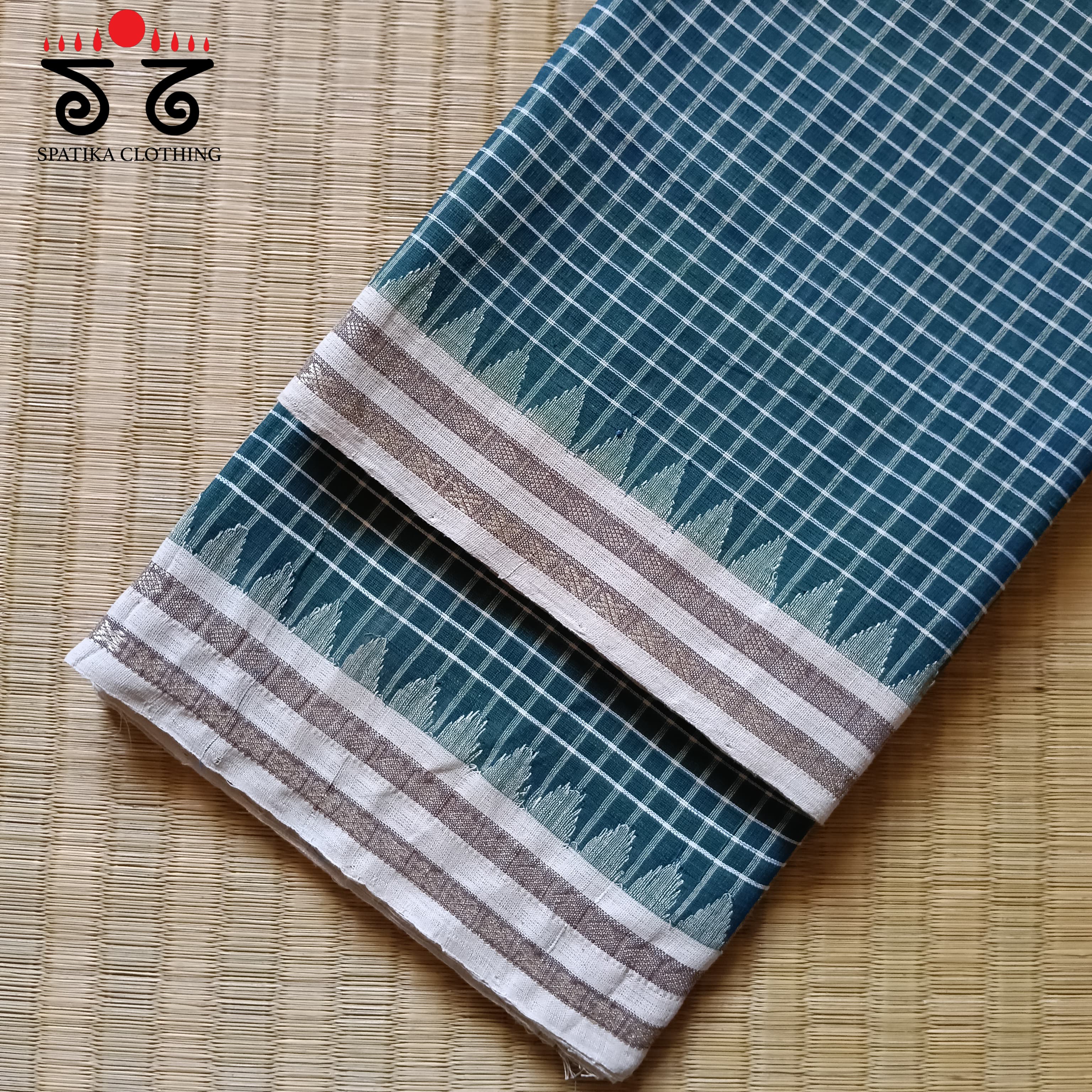 Ponduru Handspun Cotton Saree - Checks!