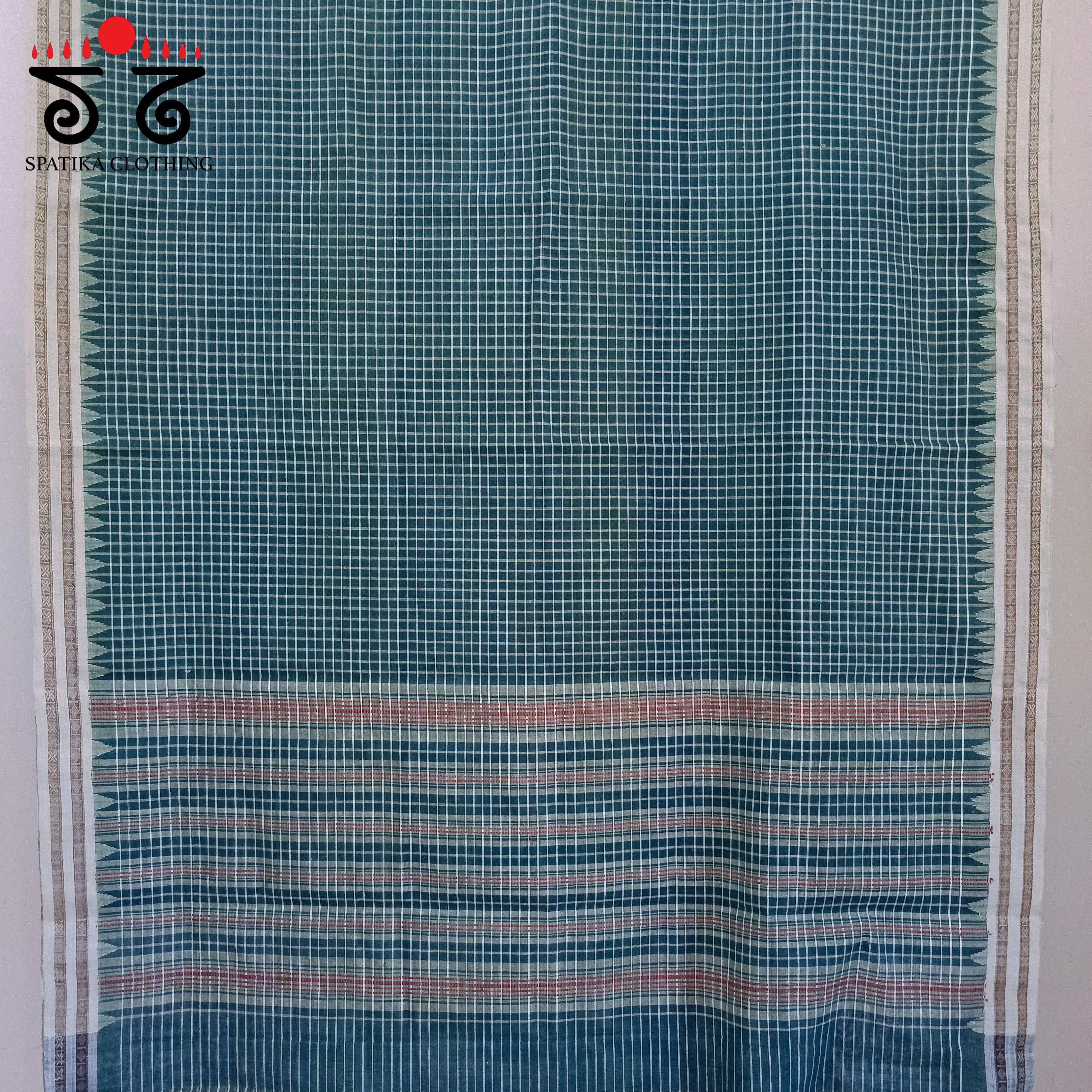 Ponduru Handspun Cotton Saree - Checks!