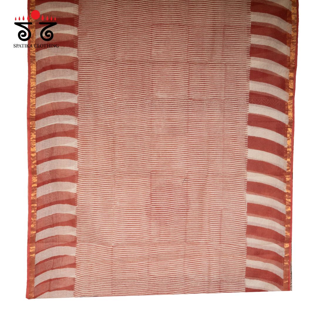 Kota Hand block printed saree