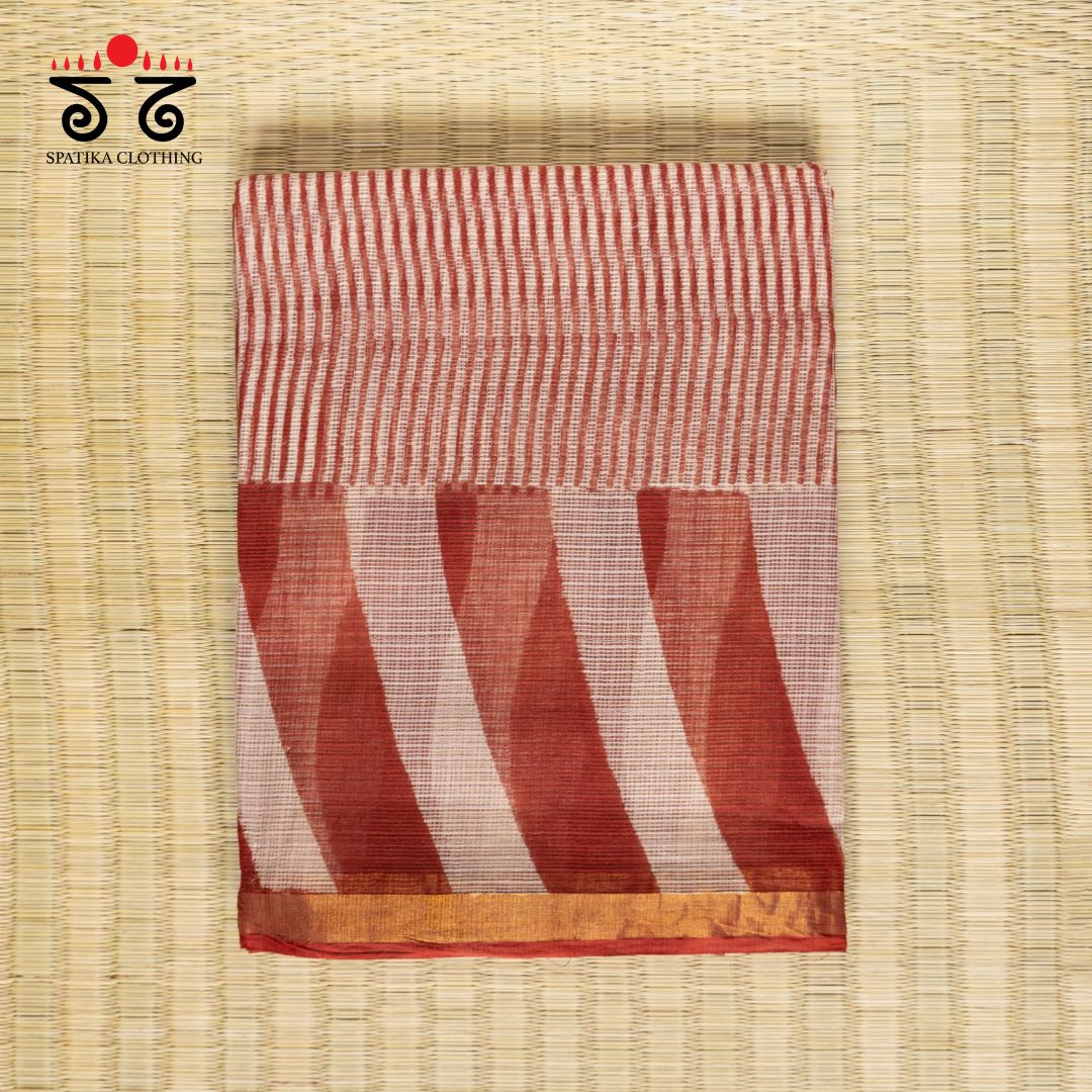 Kota Hand block printed saree