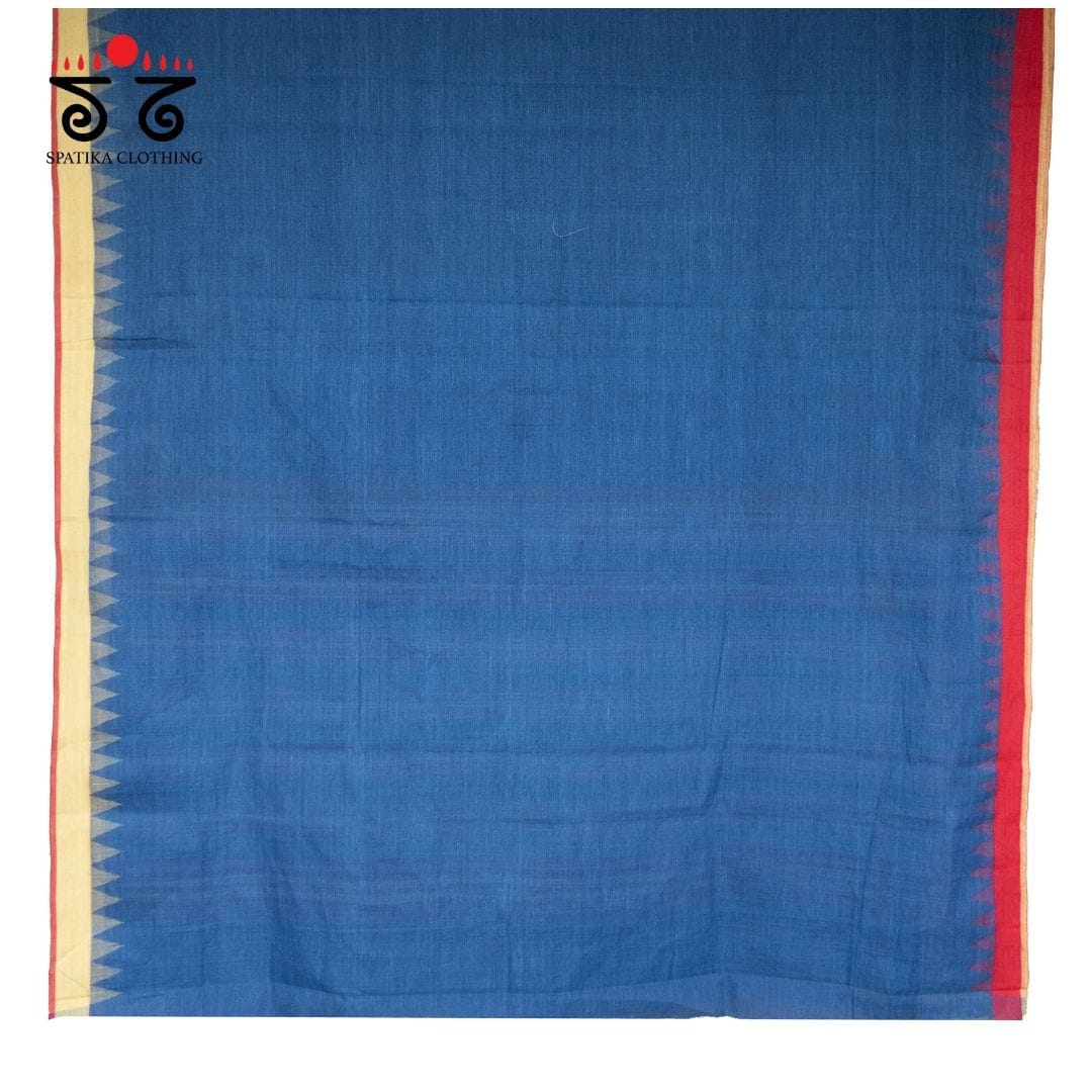 Ponduru Handspun Cotton Saree - Ganga Jamuna Border