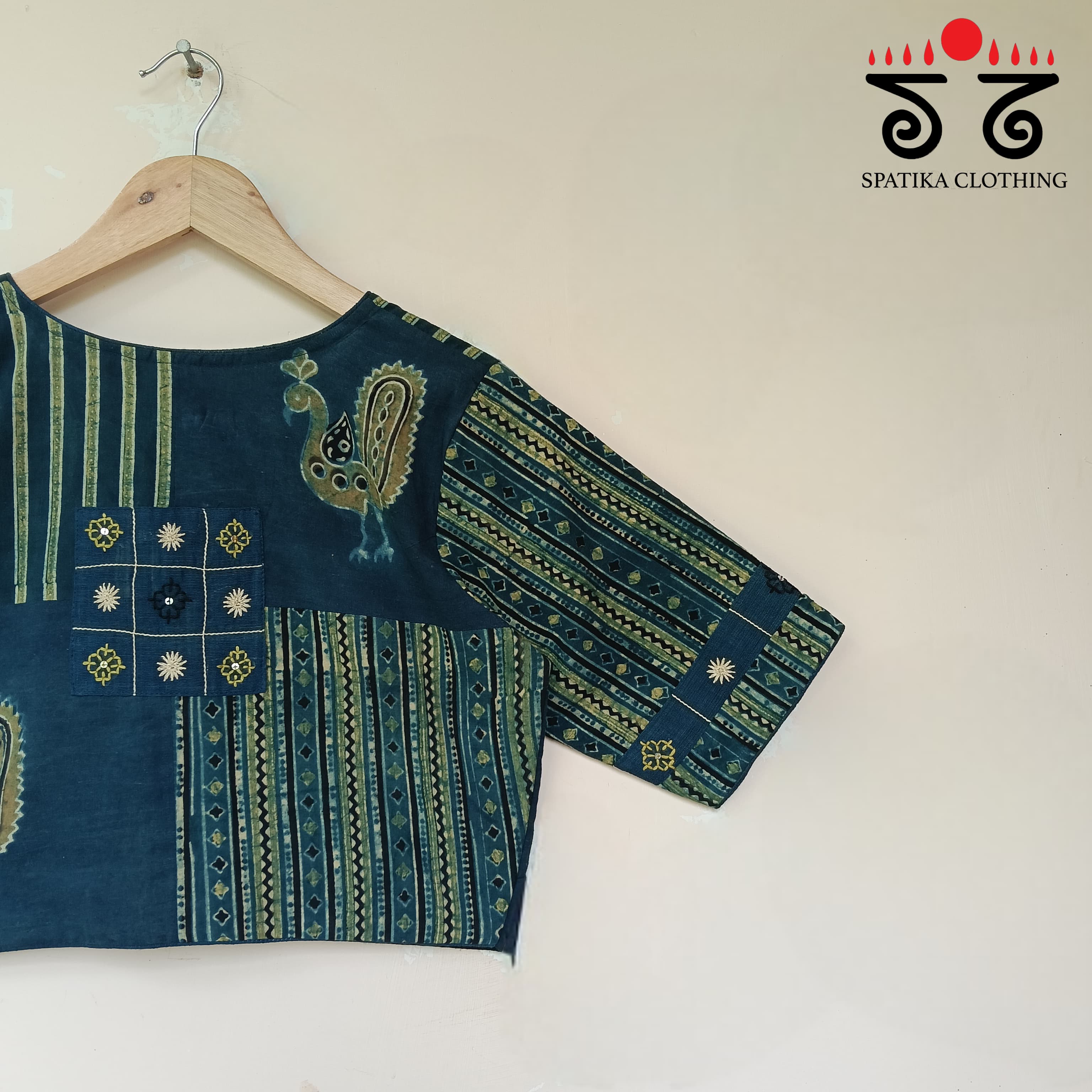 Morni Collage-Handcrafted Blouse