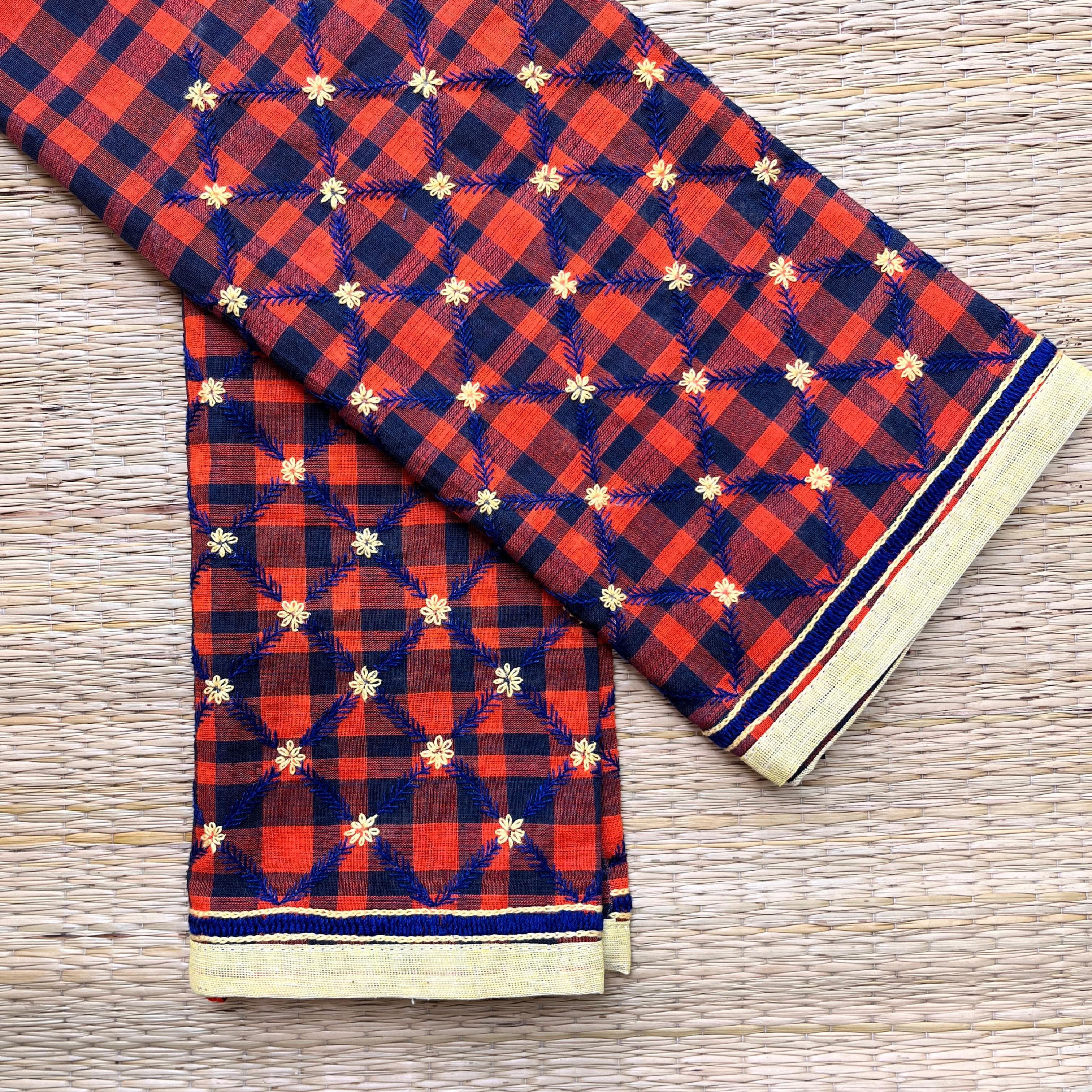 Banjara Hand Embroidered Blouse Fabric