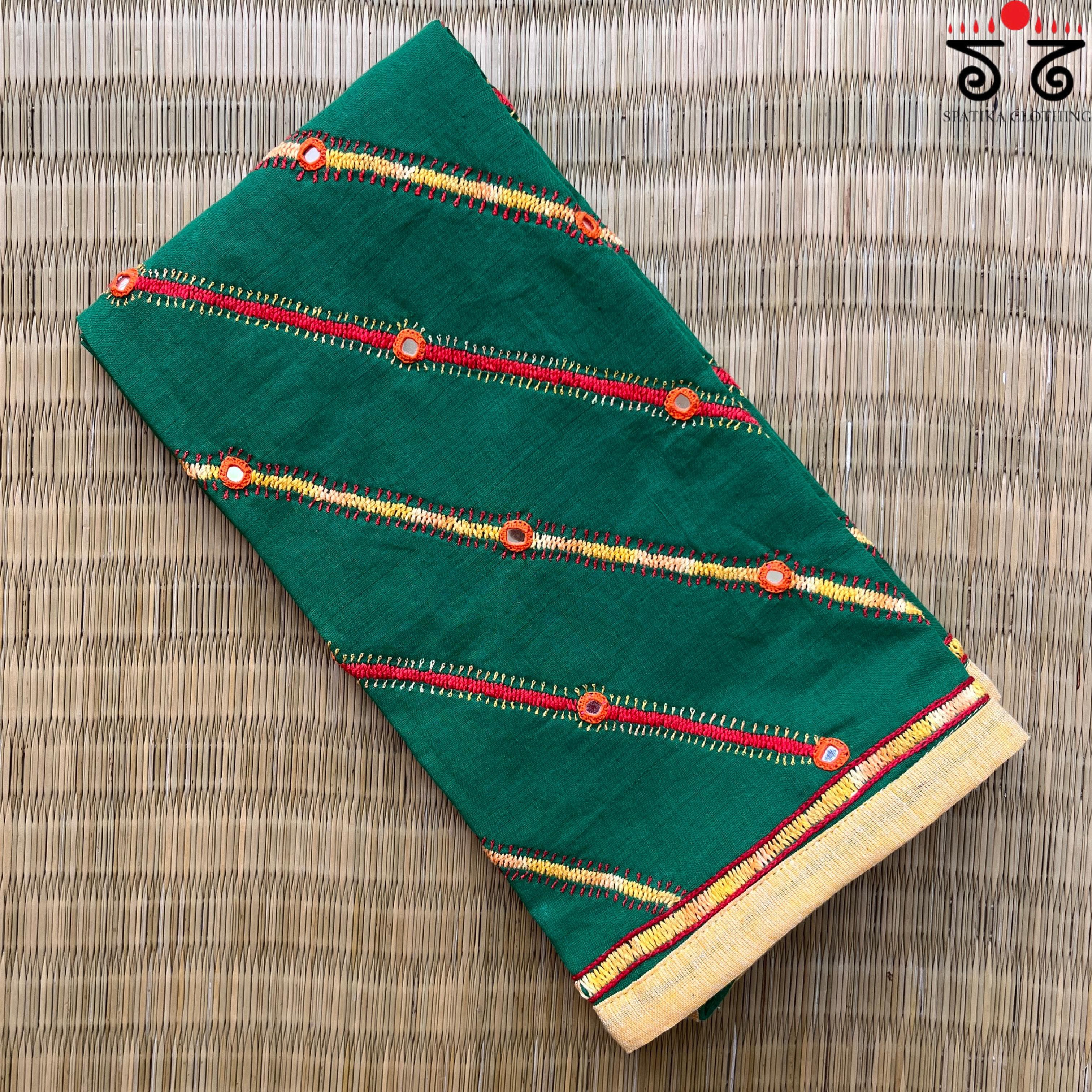 Banjara Hand Embroidered Blouse Fabric