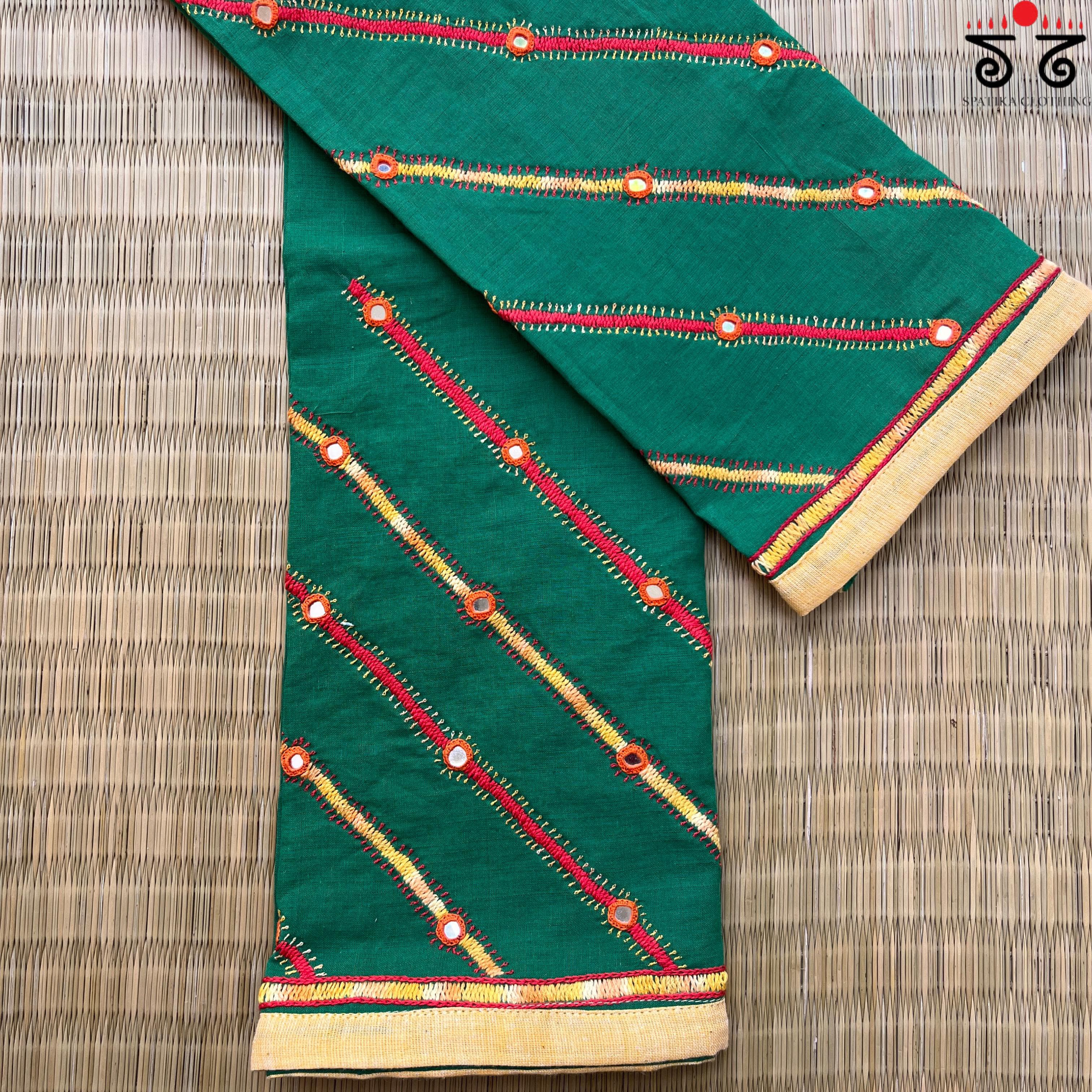 Banjara Hand Embroidered Blouse Fabric