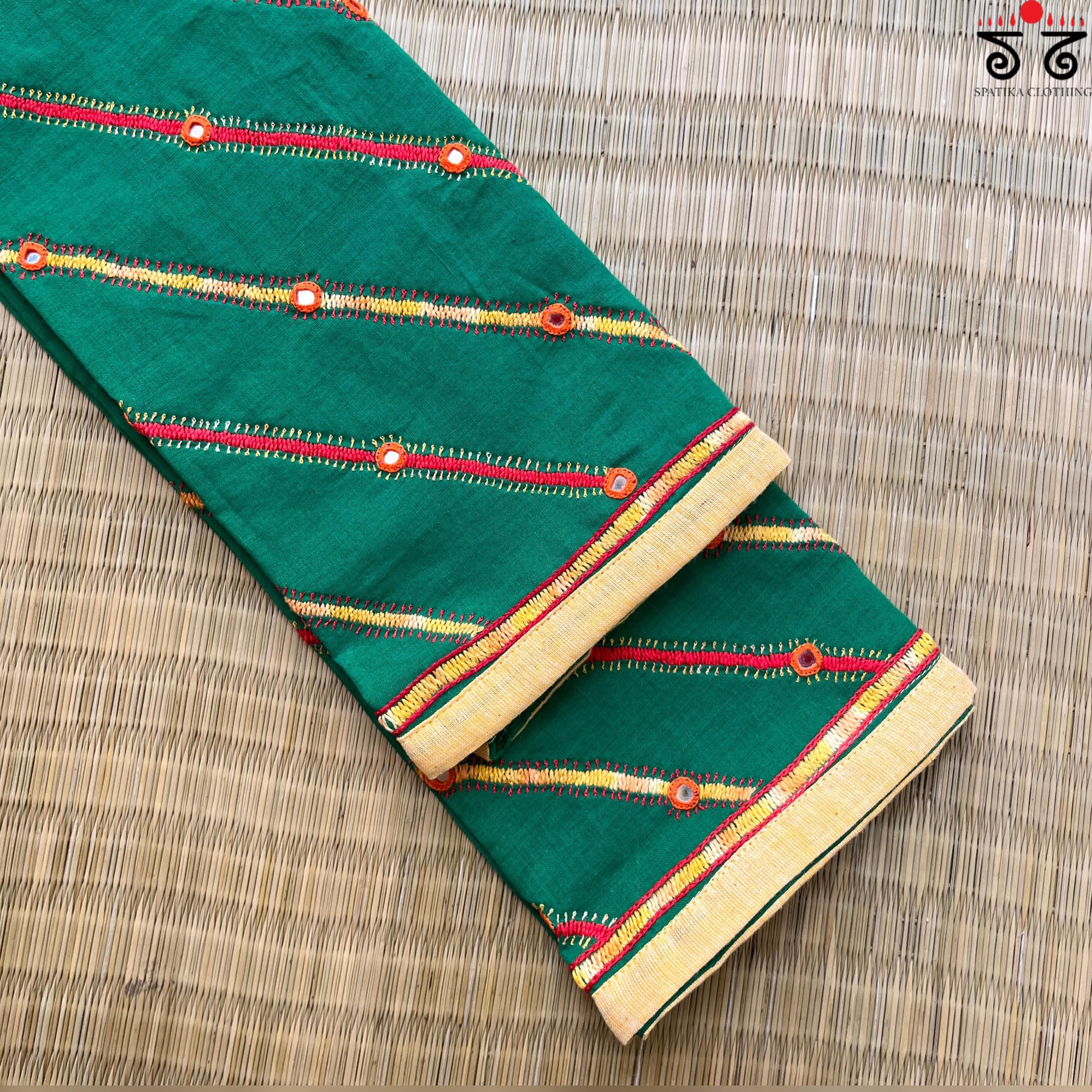 Banjara Hand Embroidered Blouse Fabric