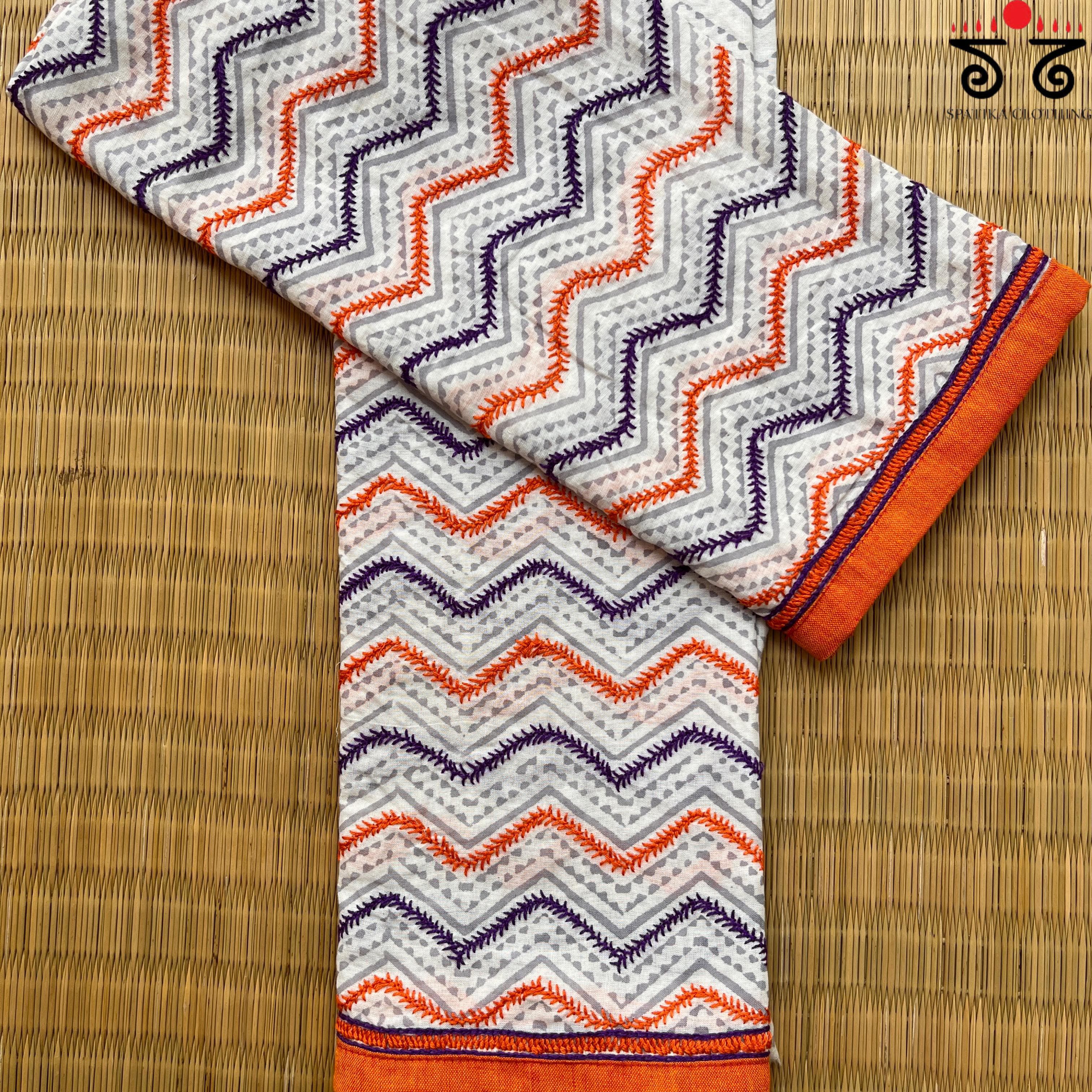 Banjara Hand Embroidered Blouse Fabric