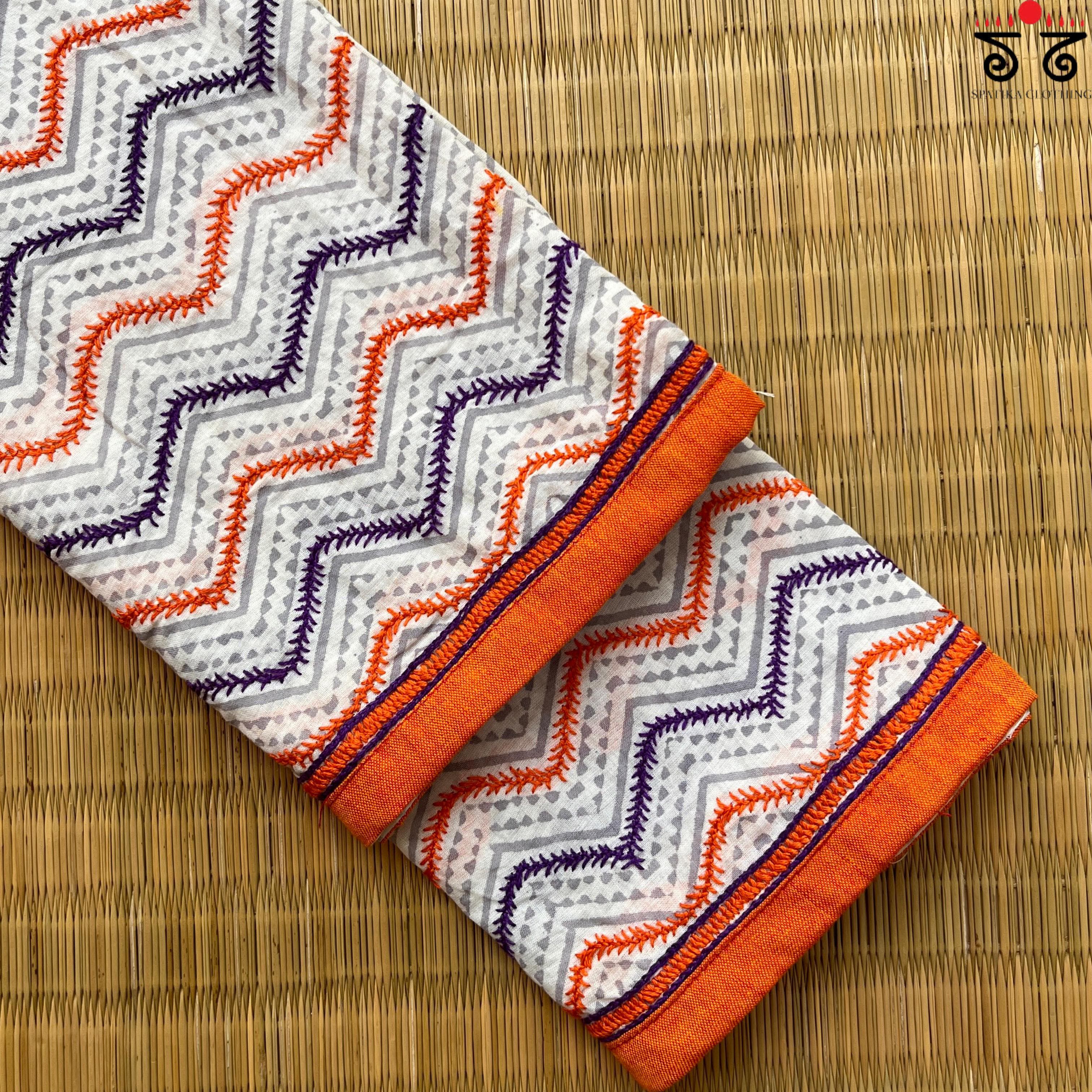 Banjara Hand Embroidered Blouse Fabric