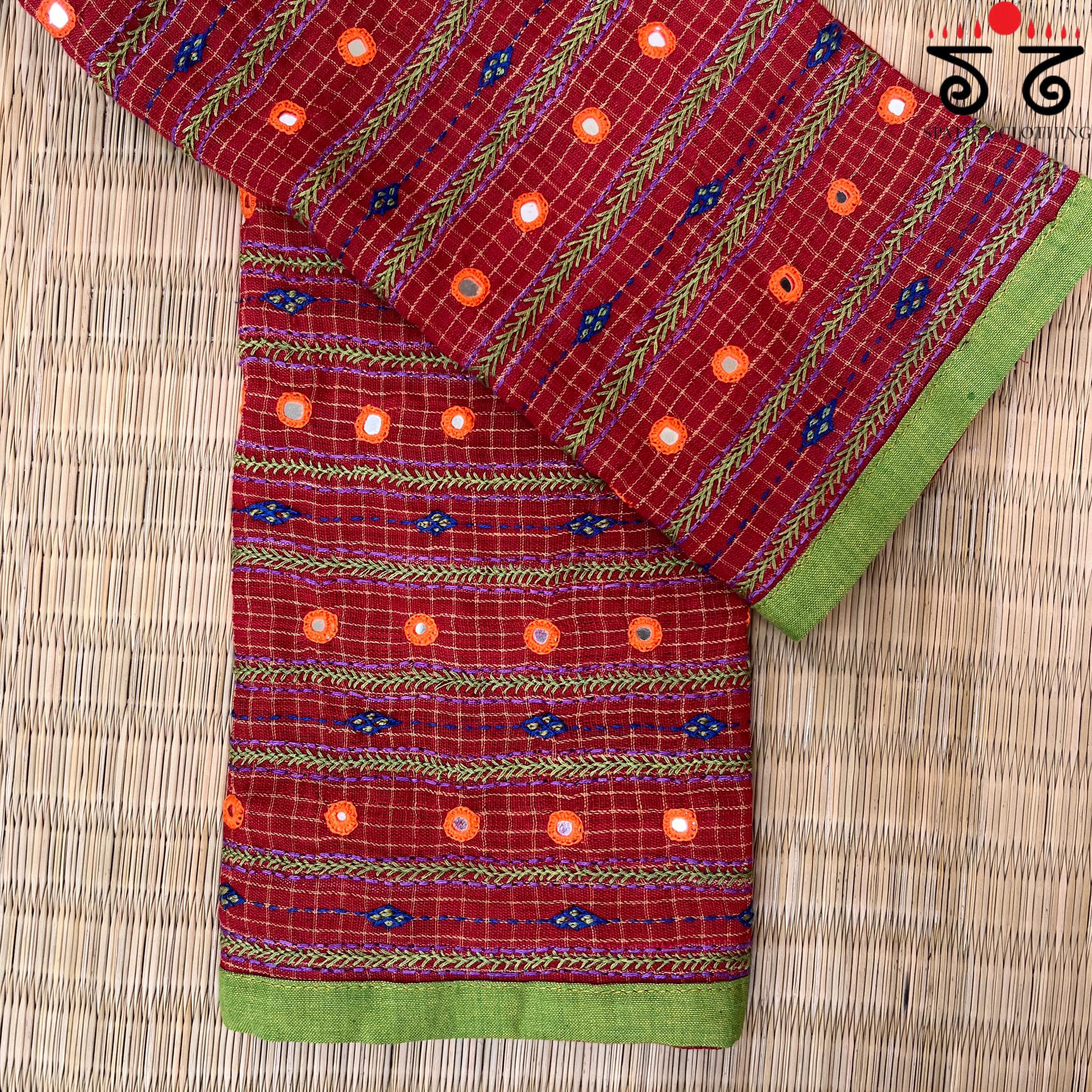 Banjara Hand Embroidered Blouse Fabric