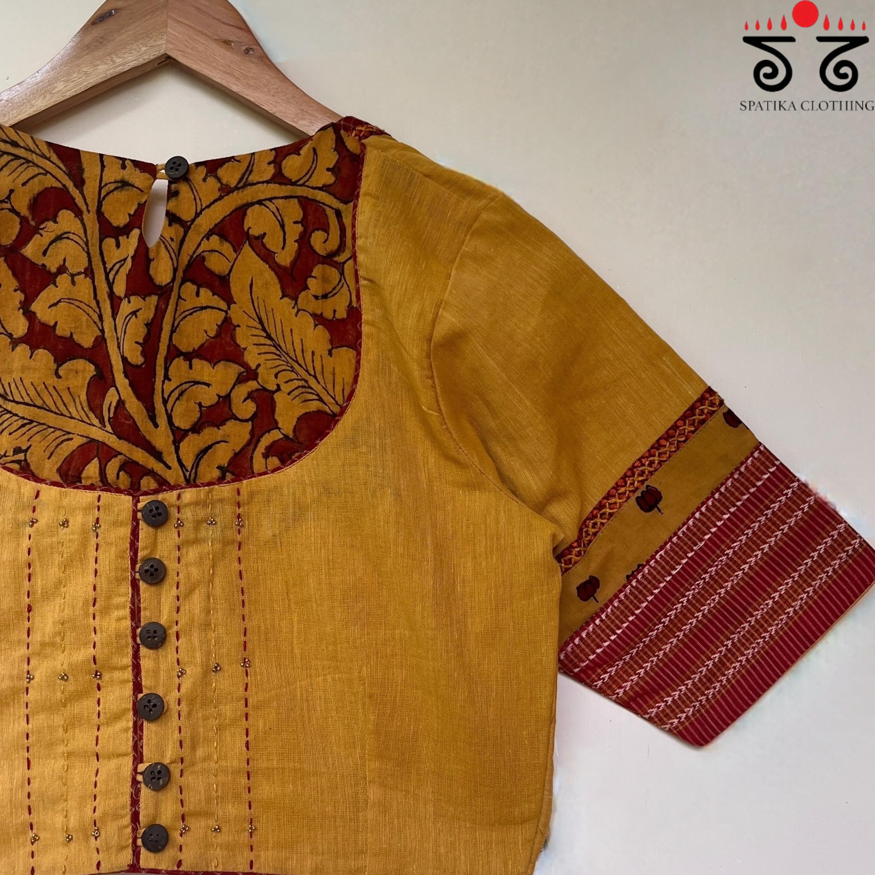 The Kalamkari Yoke Blouse
