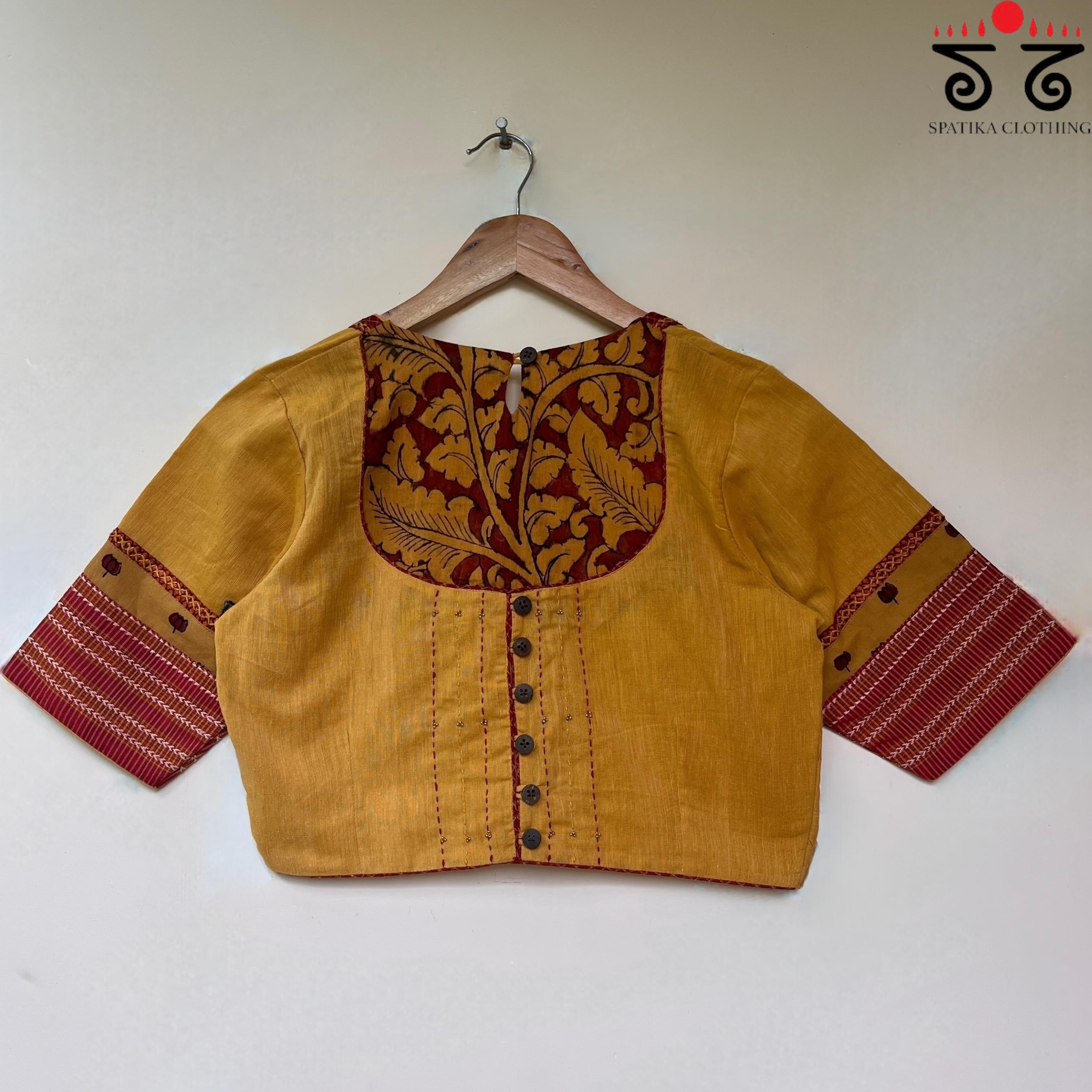 The Kalamkari Yoke Blouse