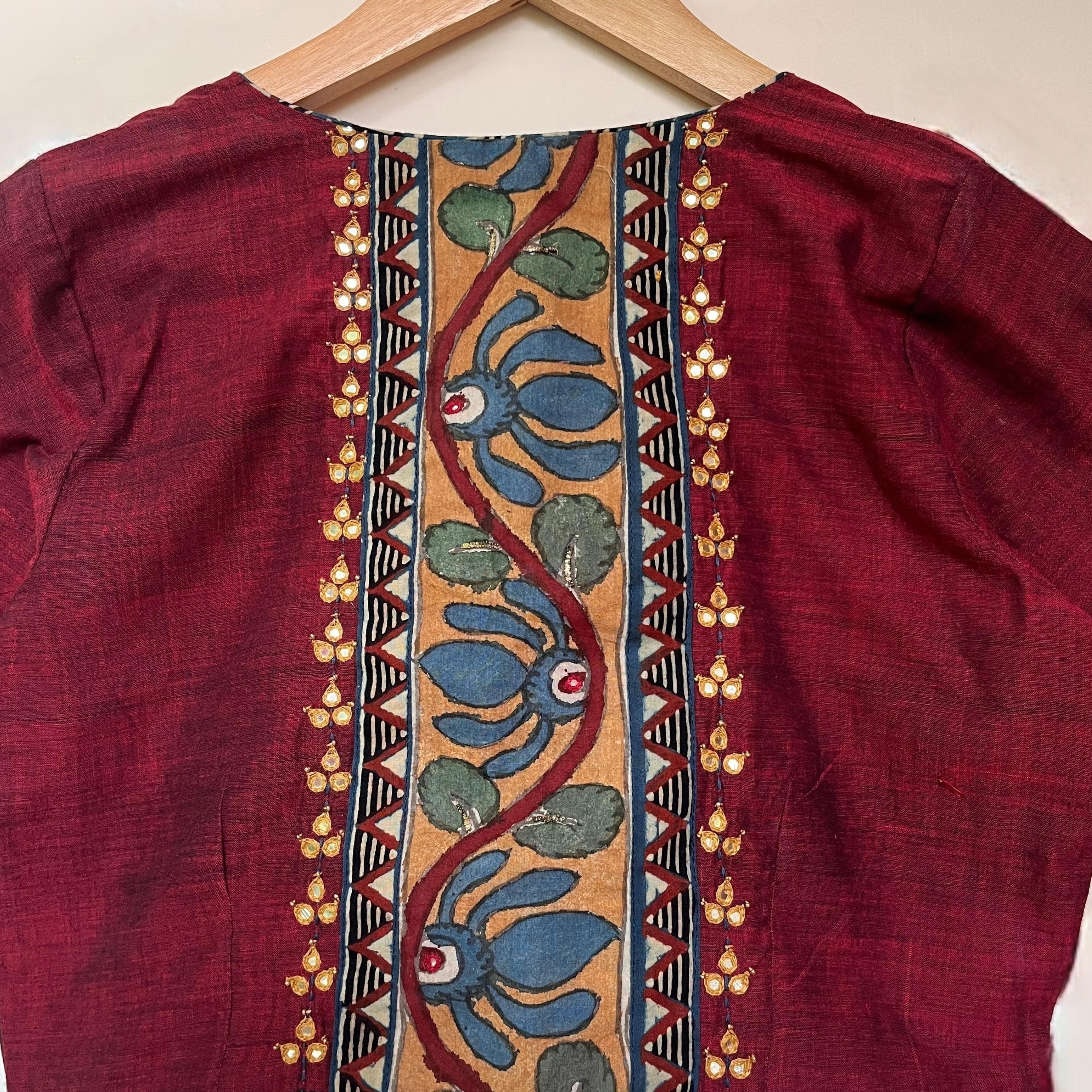 Pen Kalamkari - Handcrafted Blouse
