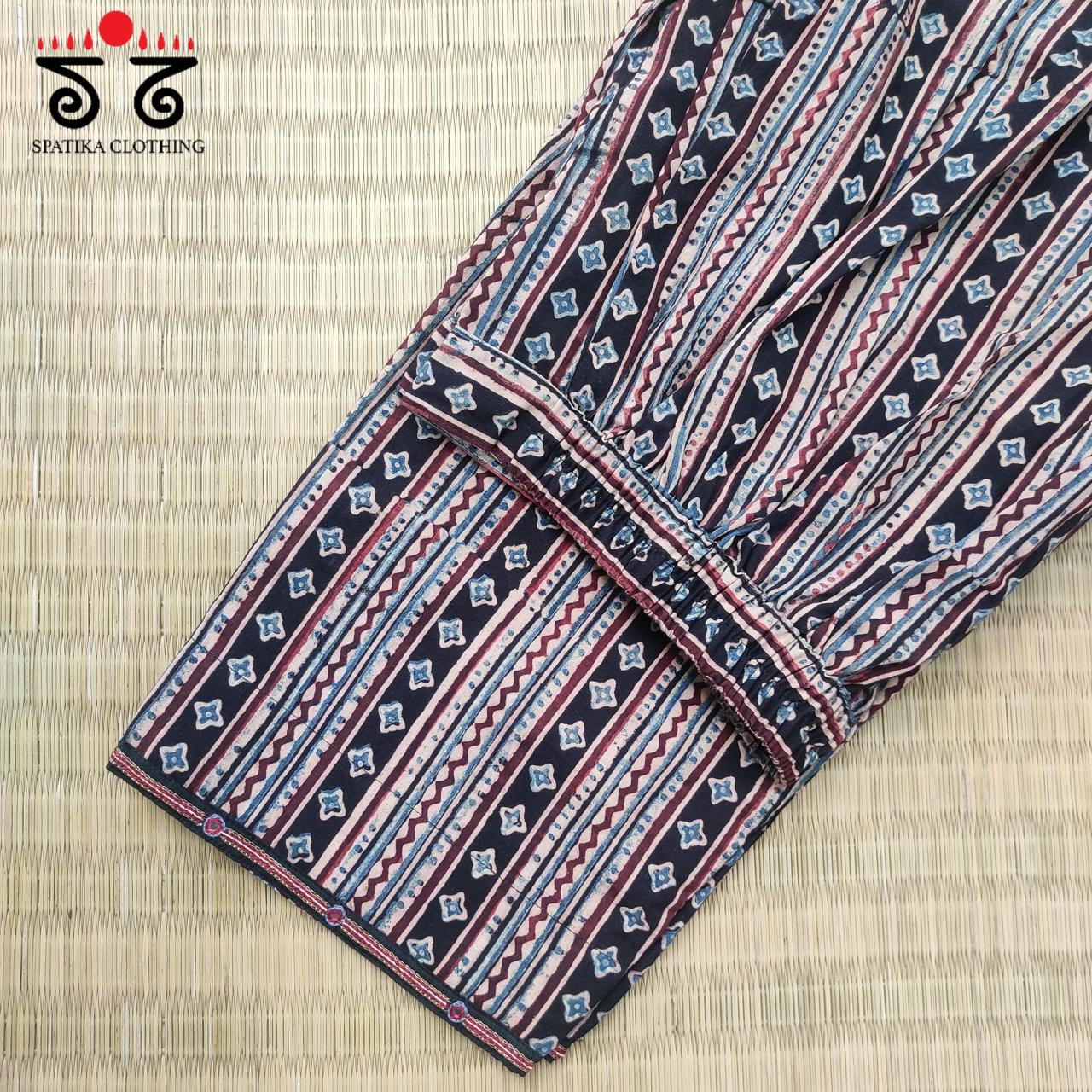 Ajrak Co-ord Set - Black