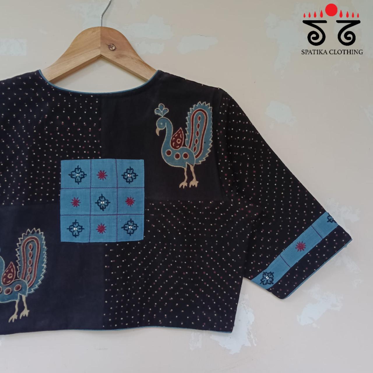 Morni Collage-Handcrafted Blouse