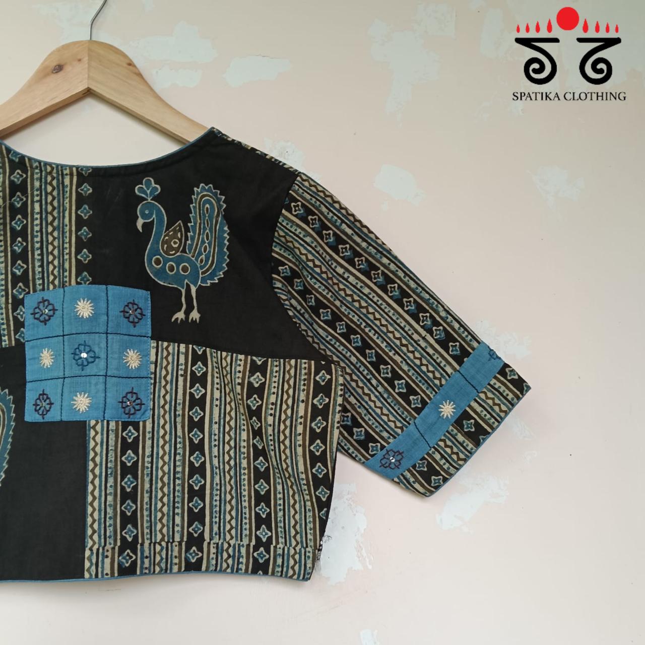 Morni Collage-Handcrafted Blouse